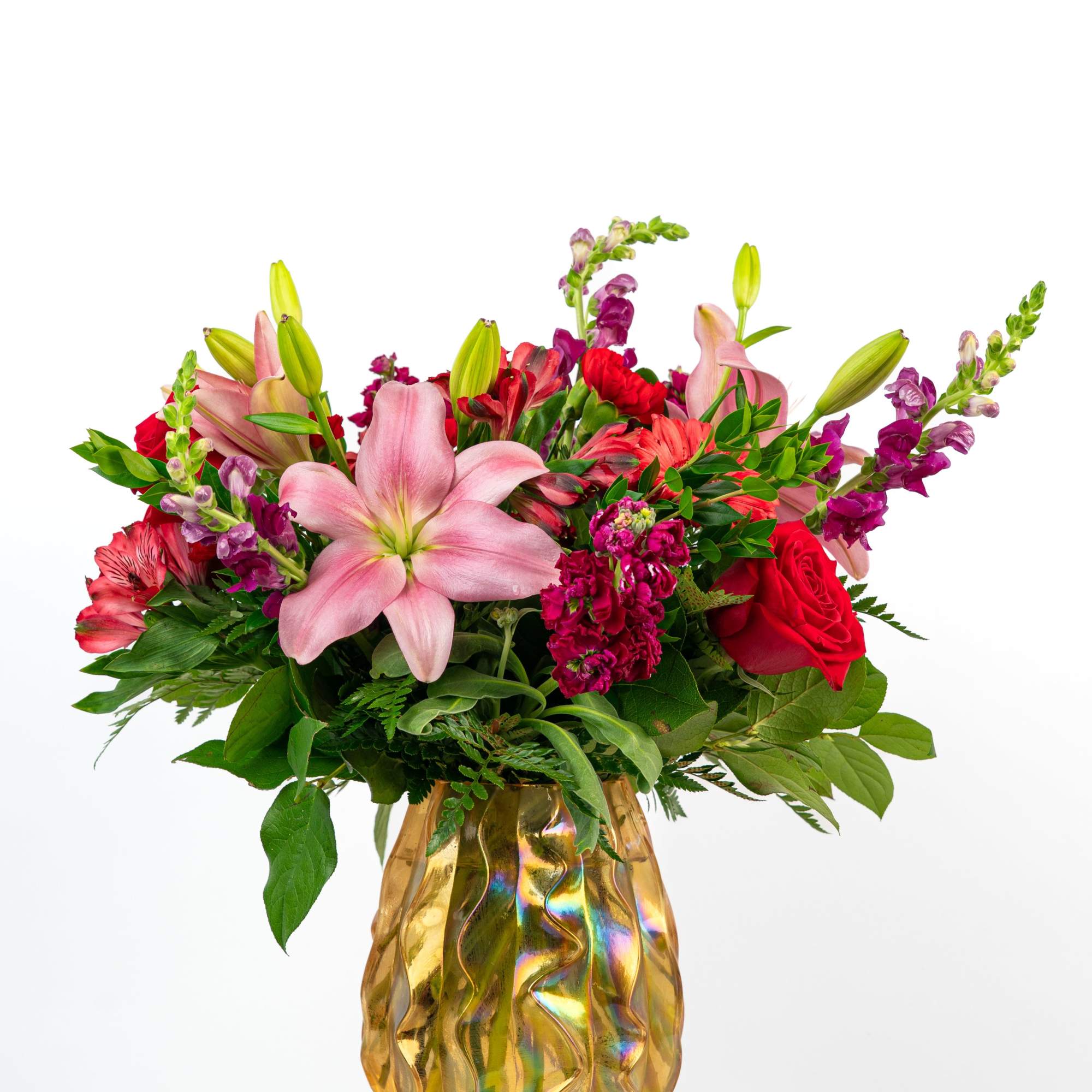 Our Timeless Collection's Red Blooms features elegant blooms in rich and red