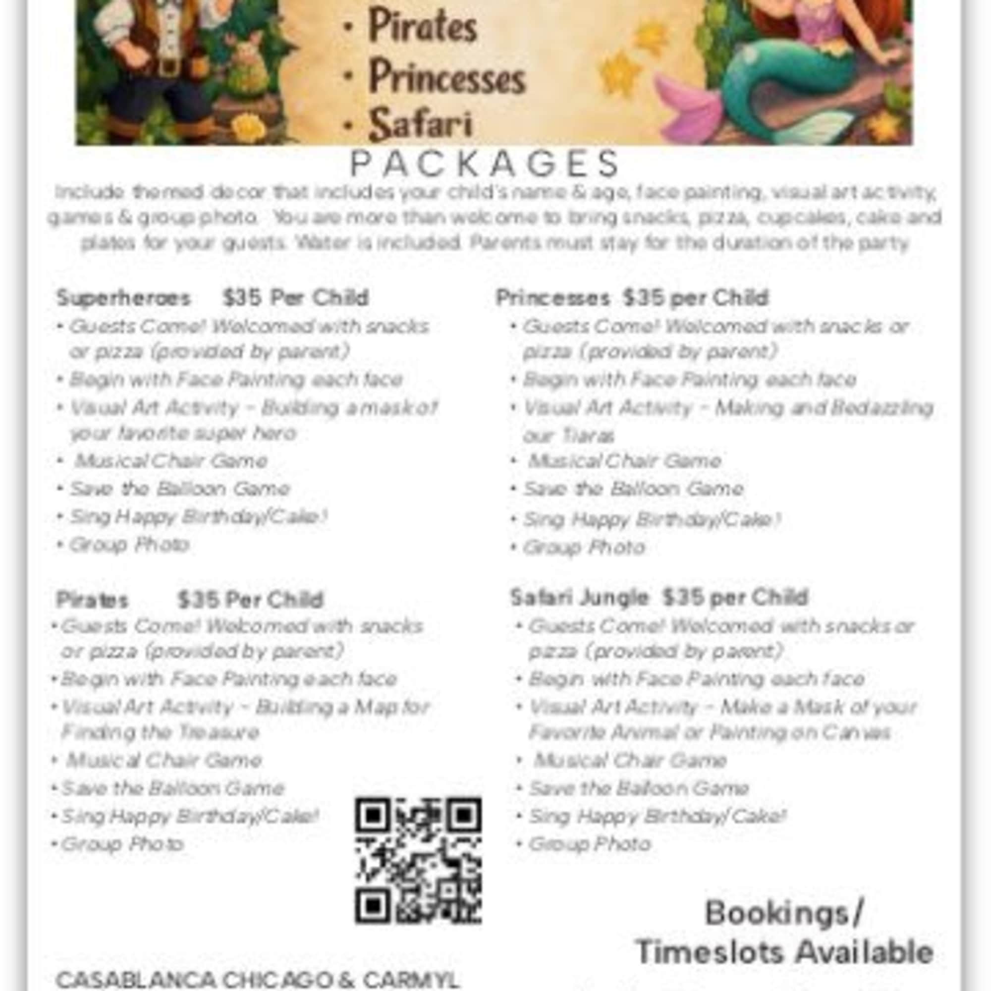 Invite your besties to your Princess themed birthday party where: Guests Come!