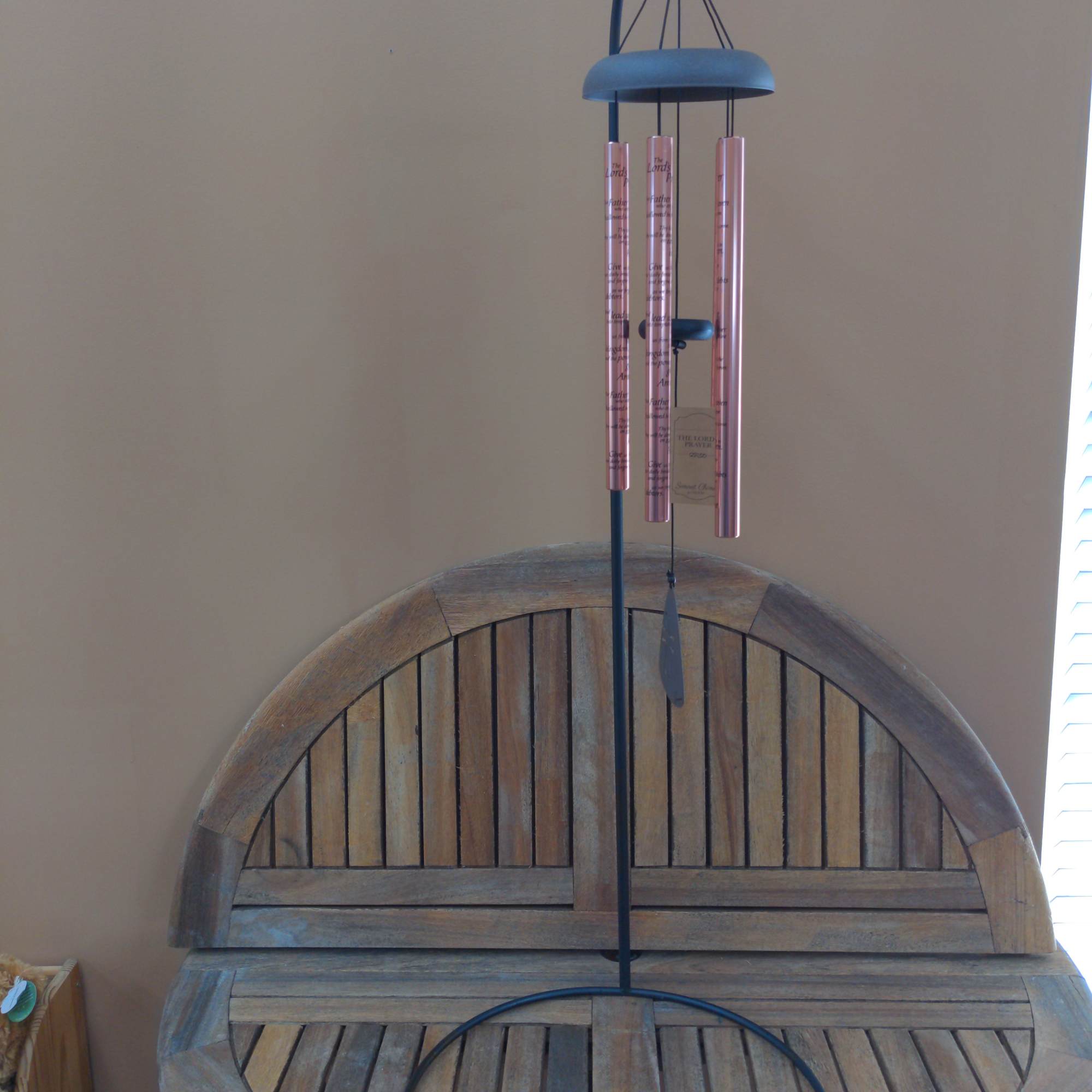  The Lords Prayer Wind Chime 30" With Stand 