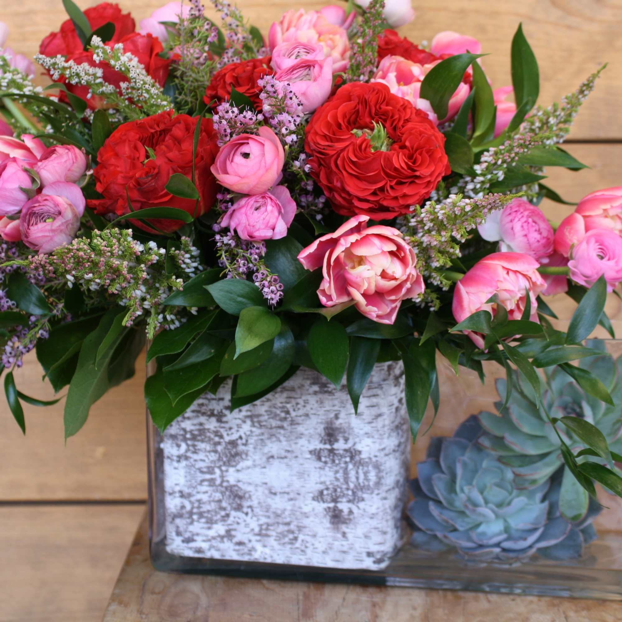 Valentine's Day 2019 Collection, stunning vase filled with the seasons favorite red