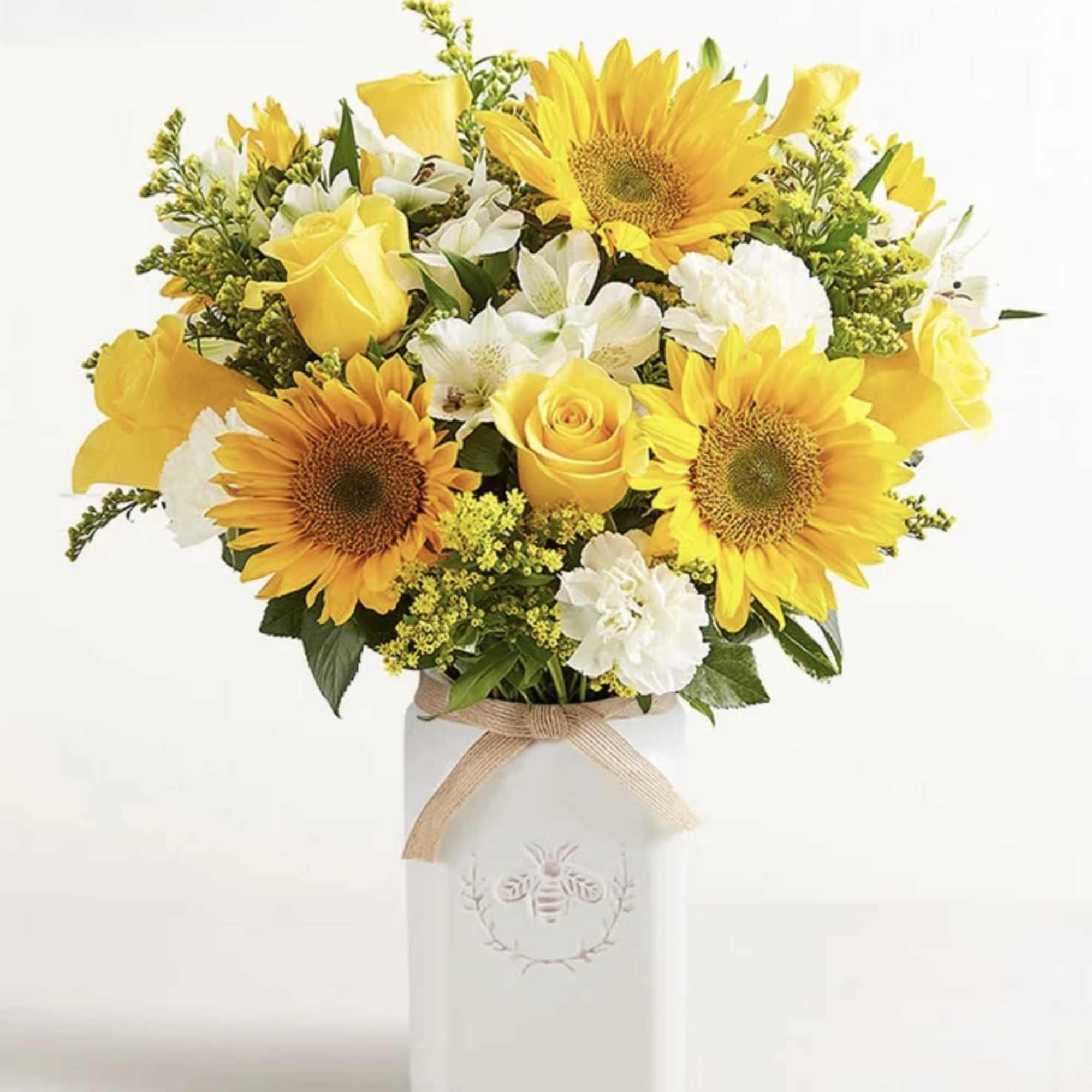 Get them buzzing for summer! Our unique bouquet is gathered with a