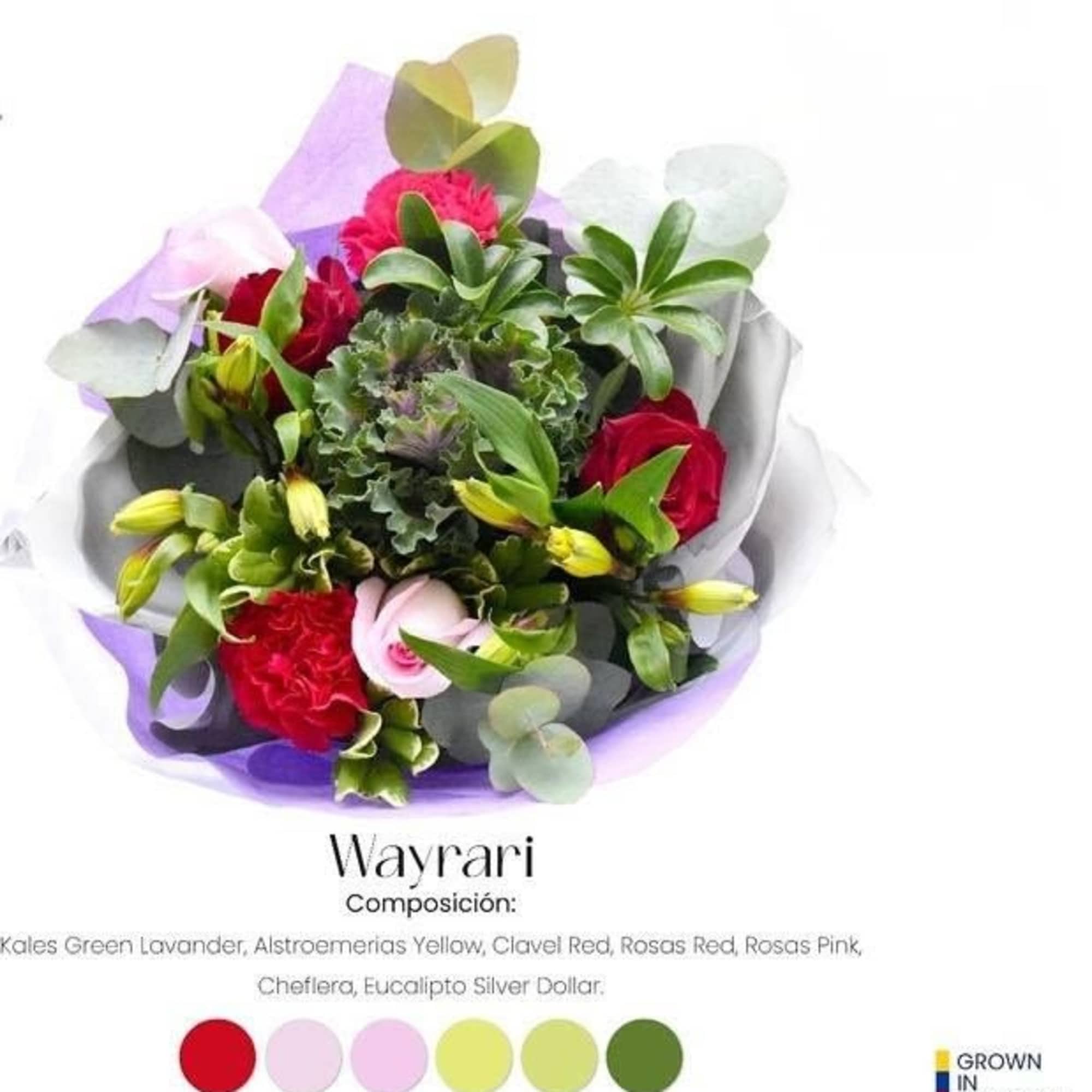 A full, fresh assortment of bouquets, hand-wrapped for valentines day. Surprise your