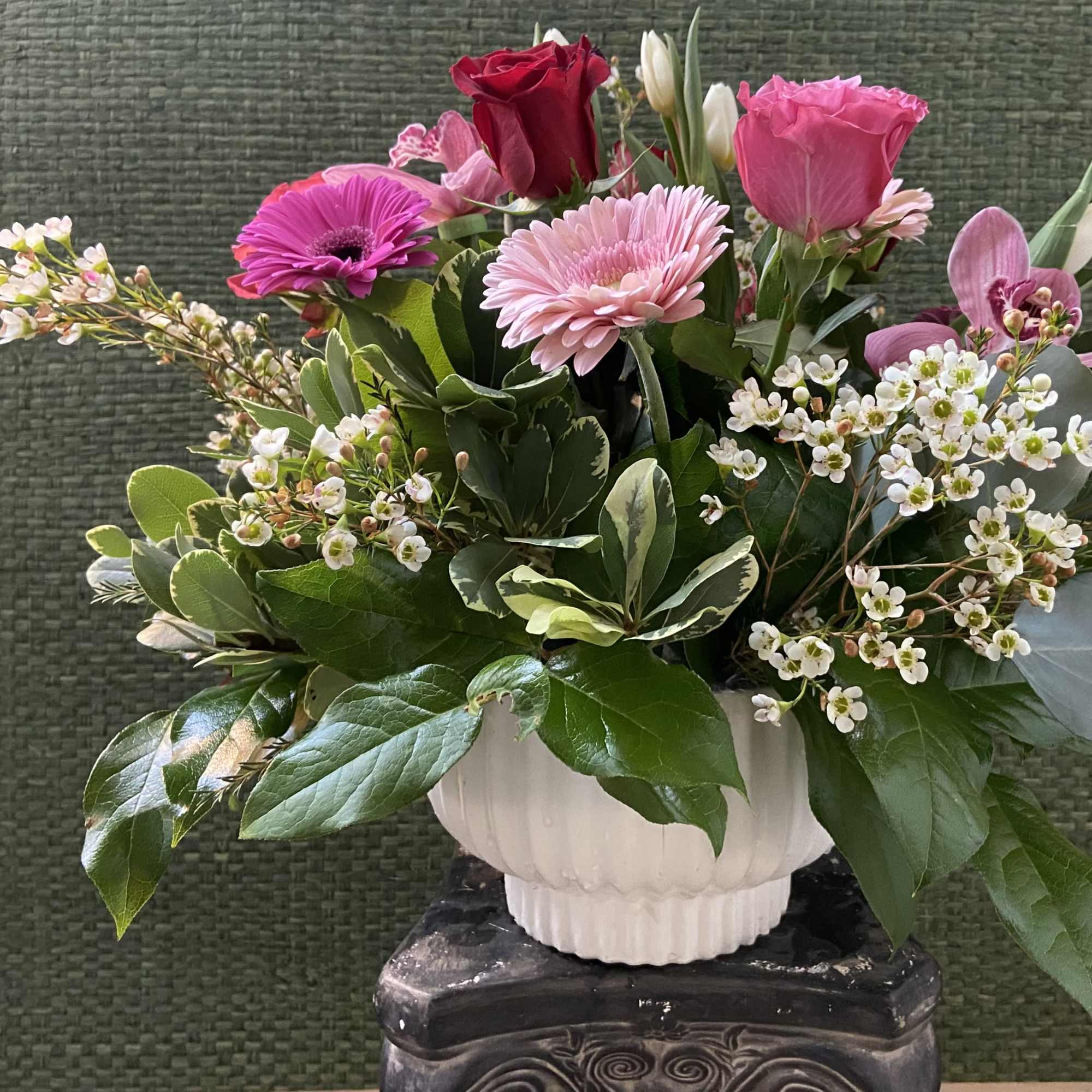 This Valentines Day surprise someone with an impressive, classic combo of red