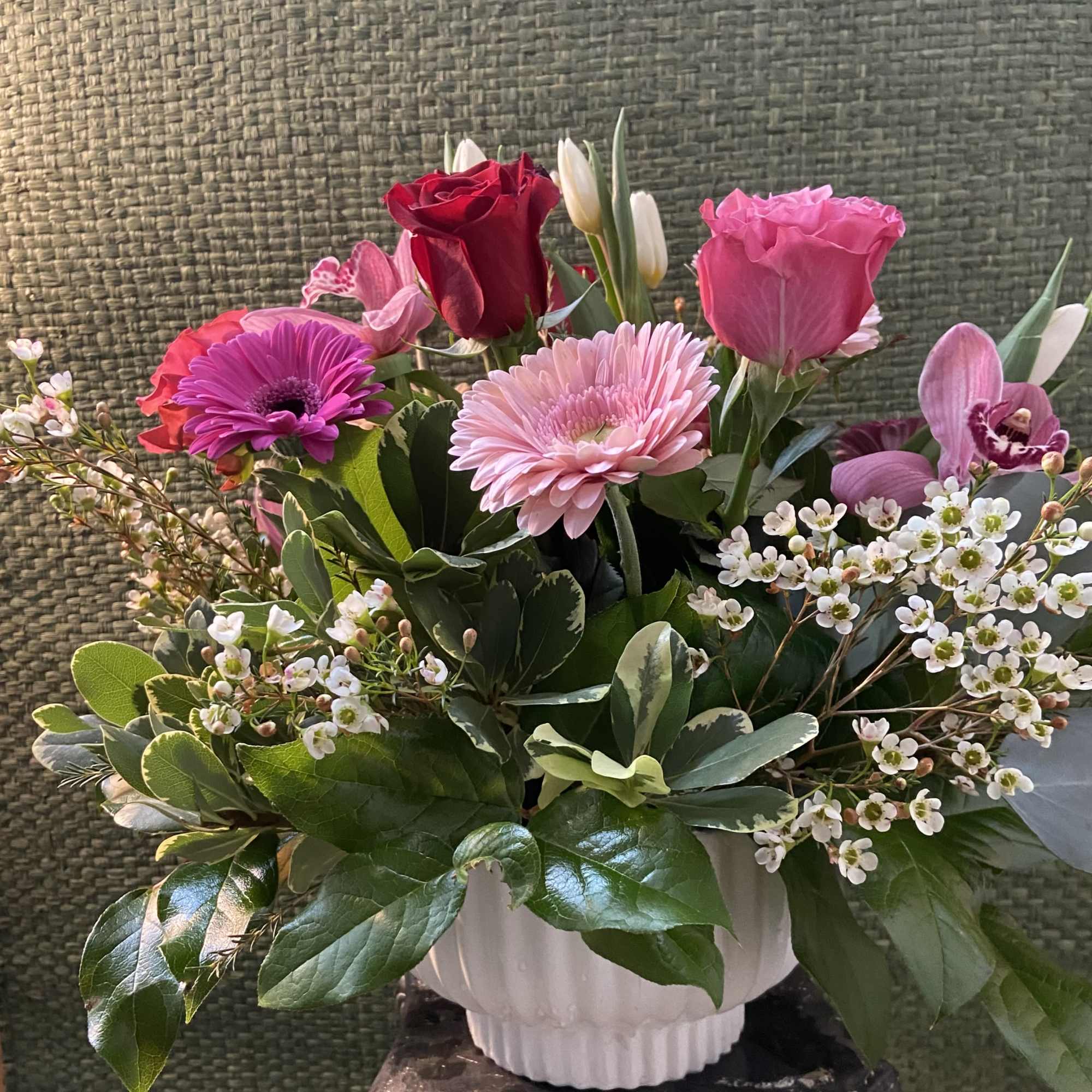 This Valentines Day surprise someone with an impressive, classic combo of red