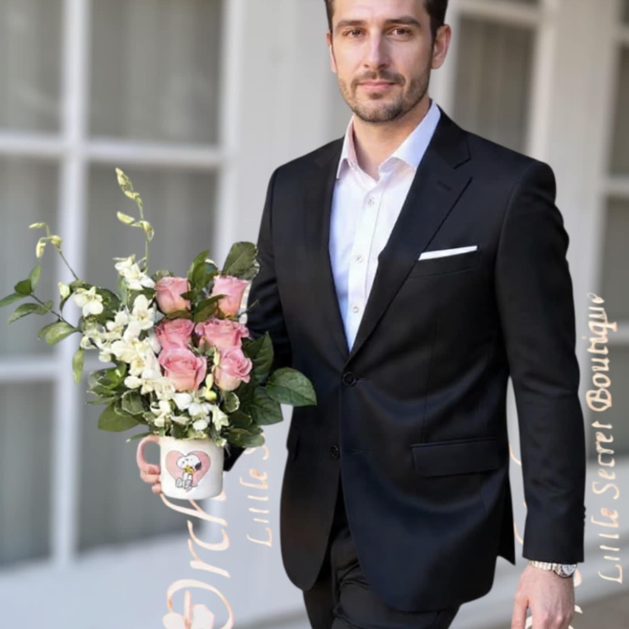 Arrangement measures approximately 17&rdquo;H -22"H
Surprise someone special with this charming and elegant