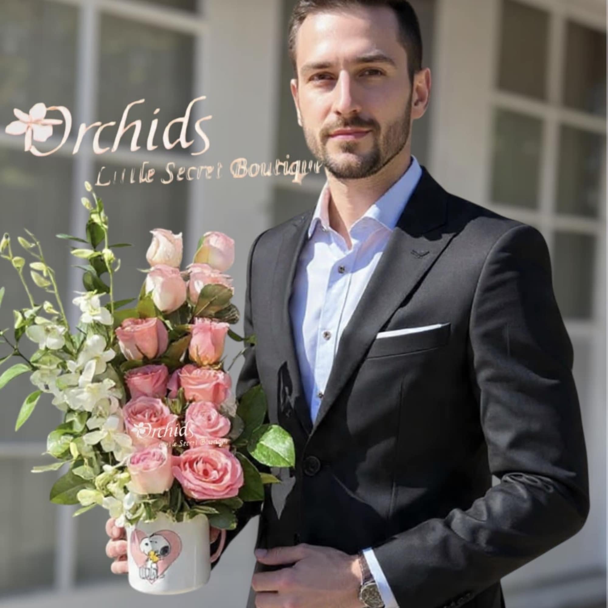 Arrangement measures approximately 17&rdquo;H -22"H
Surprise someone special with this charming and elegant