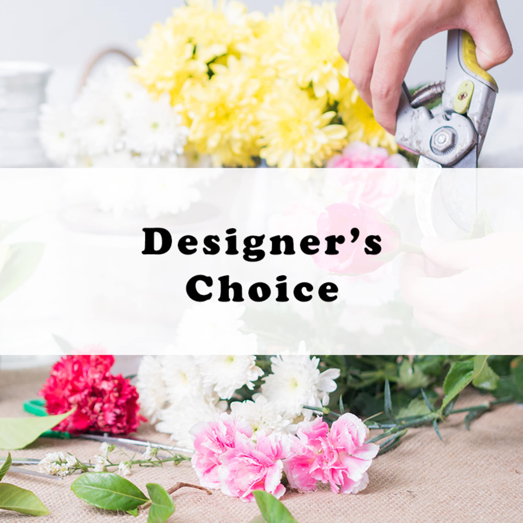 Put your trust in us! Let our designers create a beautiful arrangement