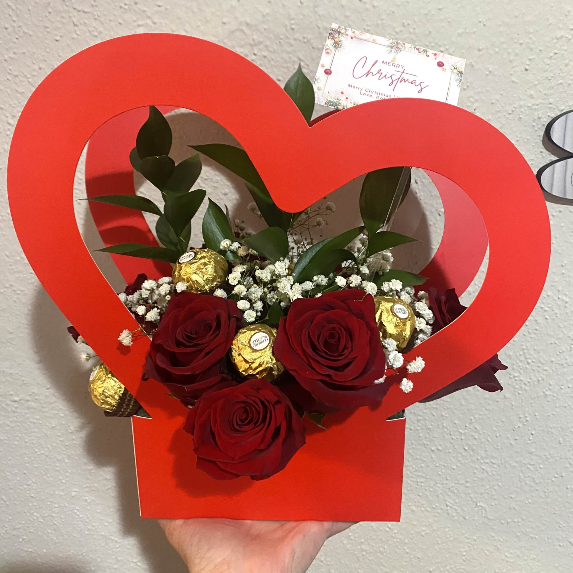 Heart shaped box comes in different colors, black, pink &amp; red