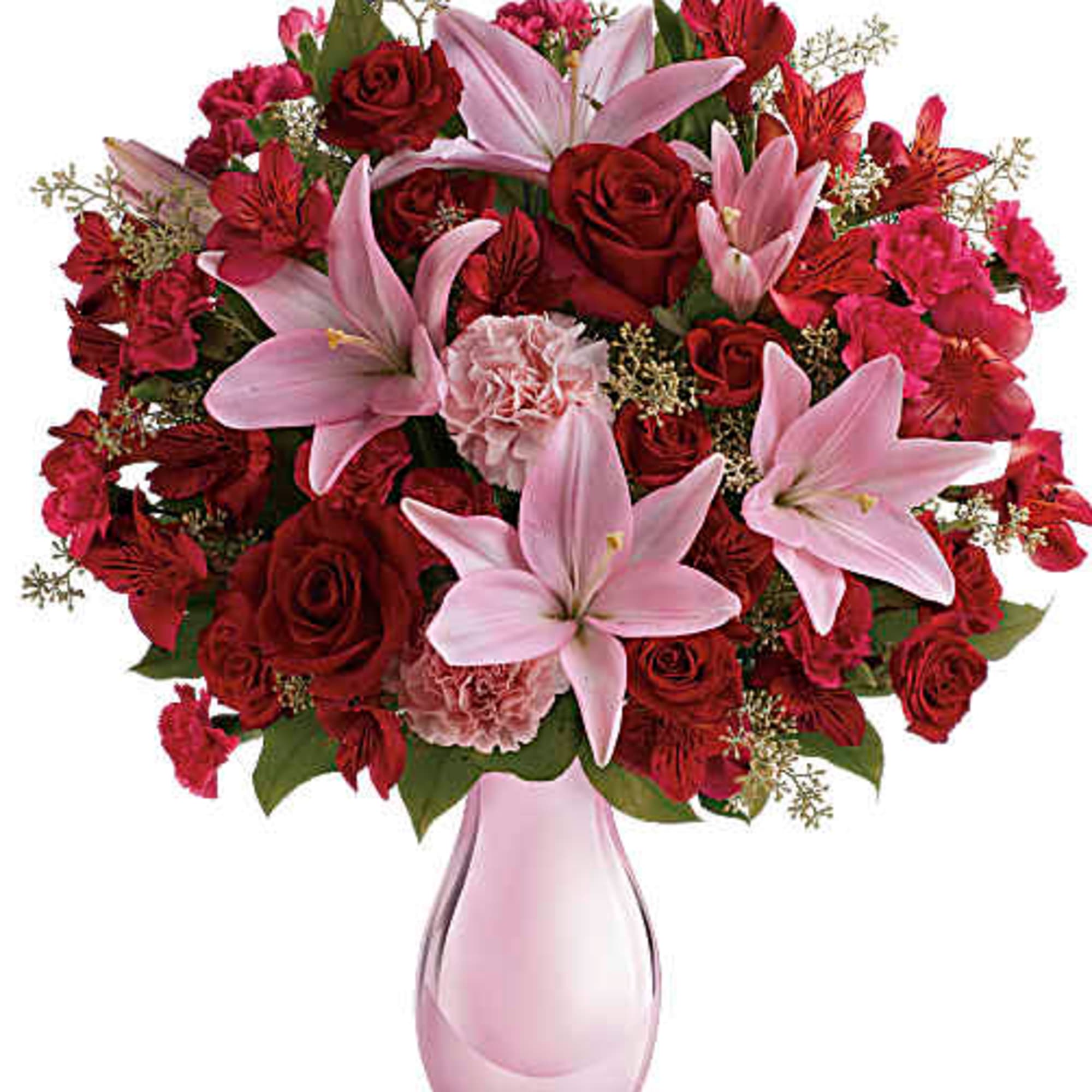 The doorbell rings. When she opens the door and sees this spectacular