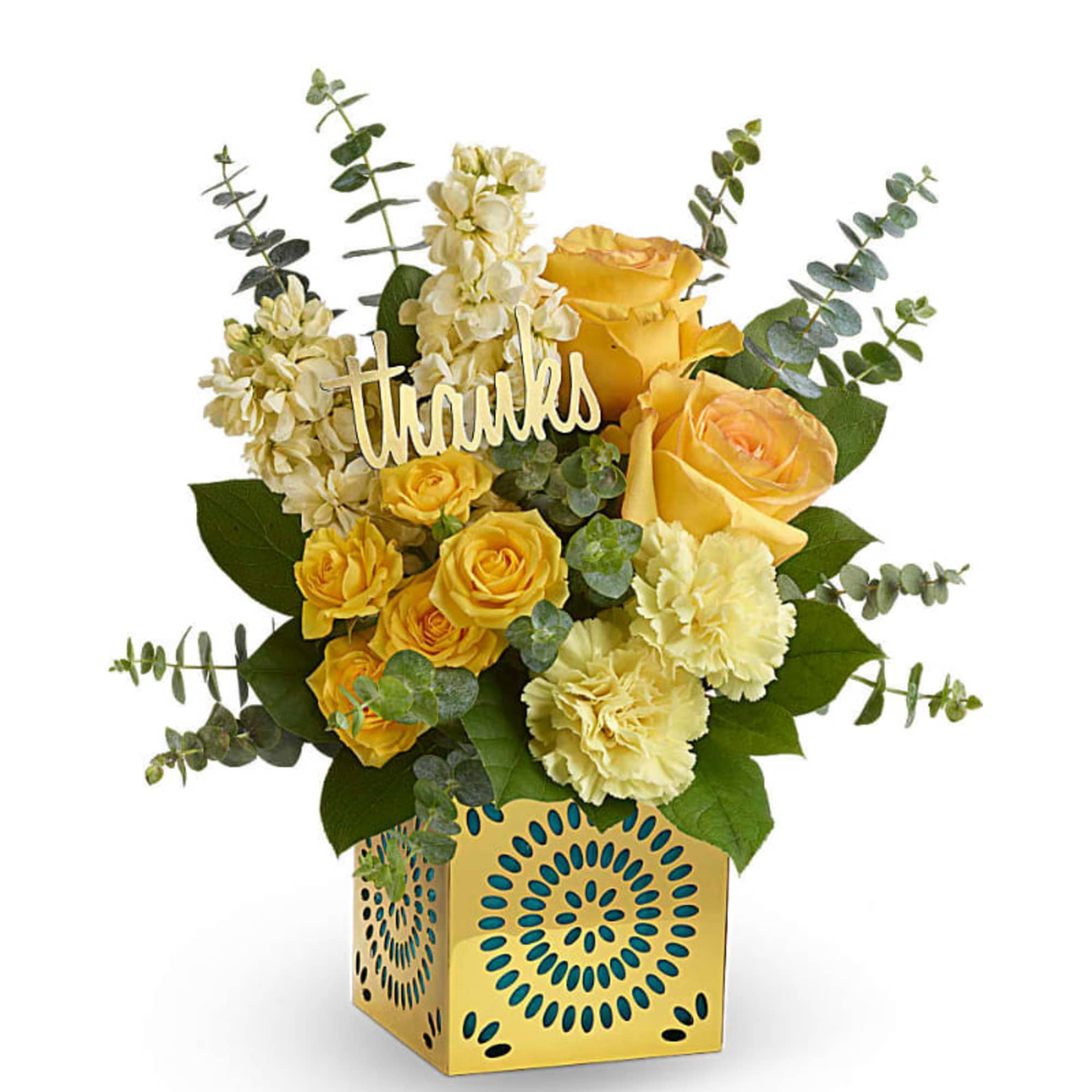 Show your appreciation in a most stylish way with this sunny bouquet