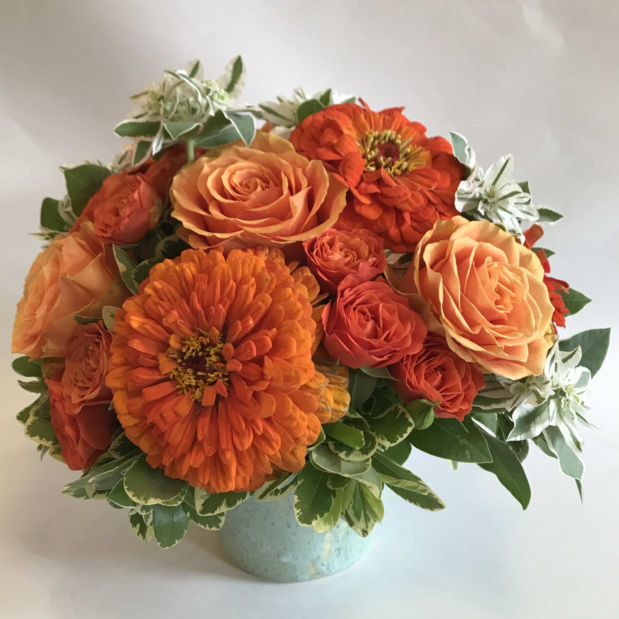 A large arrangement that is appropriately scaled for an office, living room