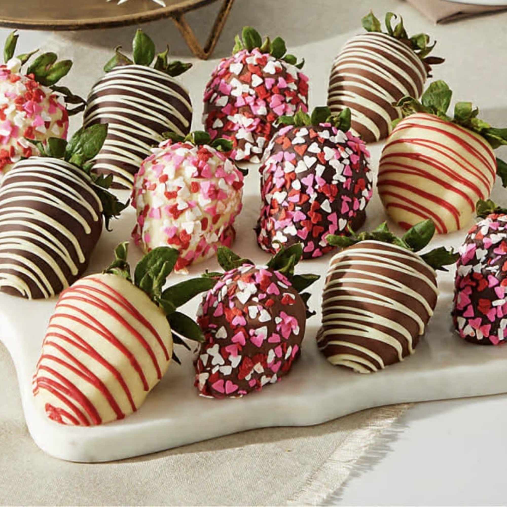 This Love You Berry Much Combo includes premium long stemmed roses (your