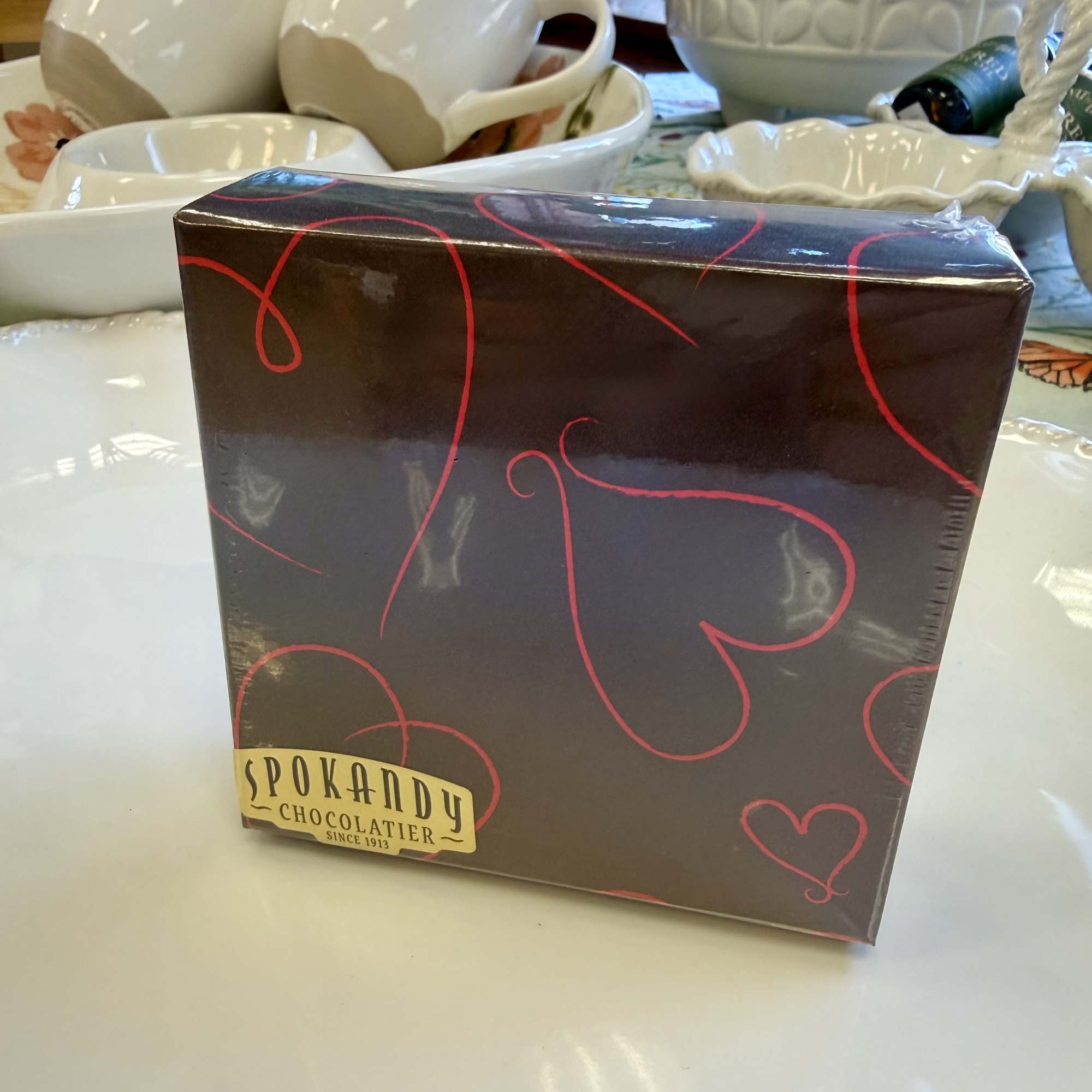 Add a sweet treat to your floral arrangement. These chocolates are sure