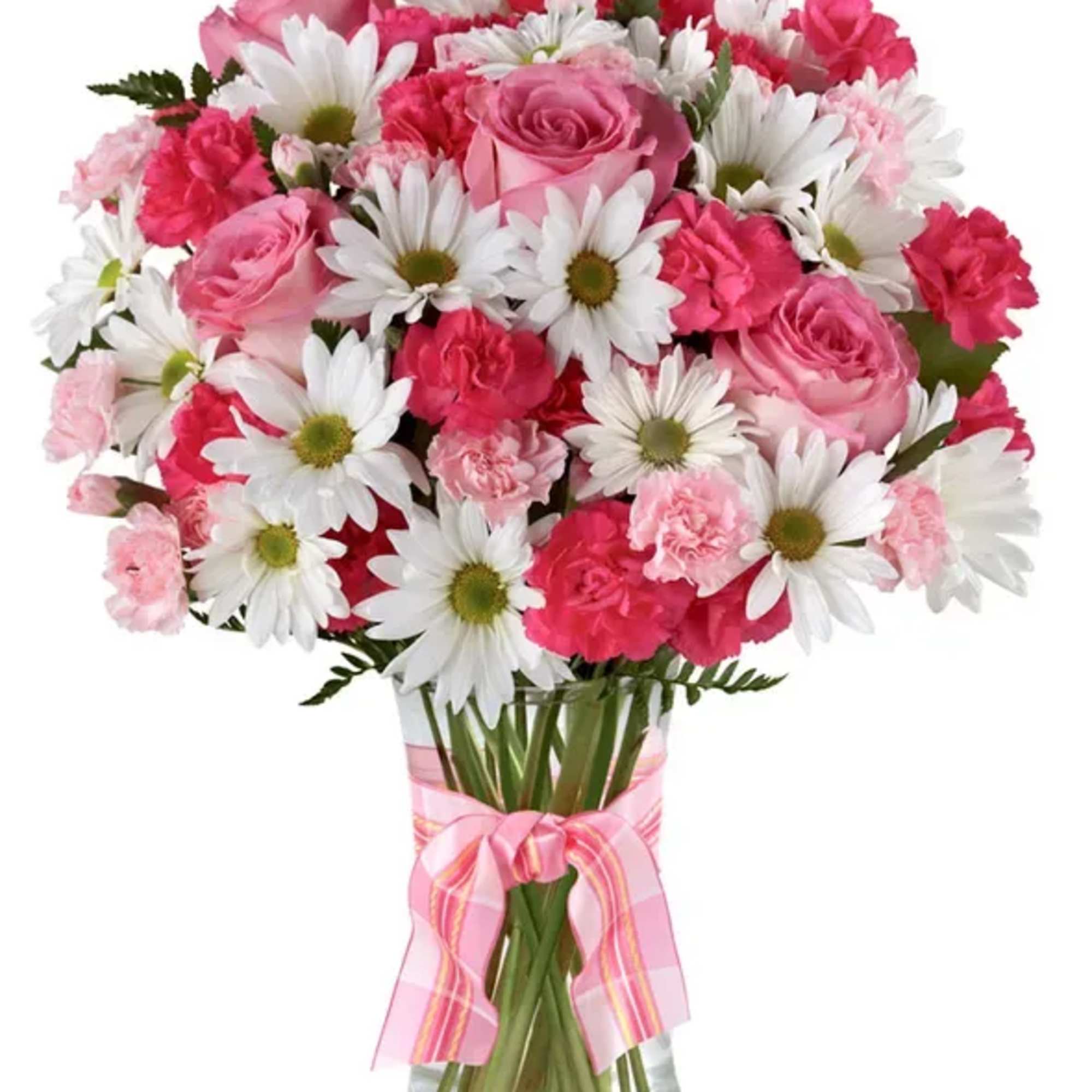 Make today a hot one, with the delivery of hot pink roses