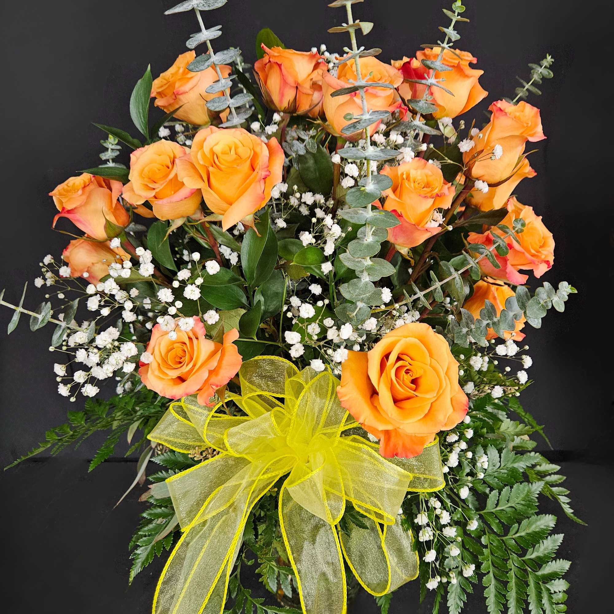 Orange-Peach roses represent enthusiasm! Send them to somebody to show your warmth