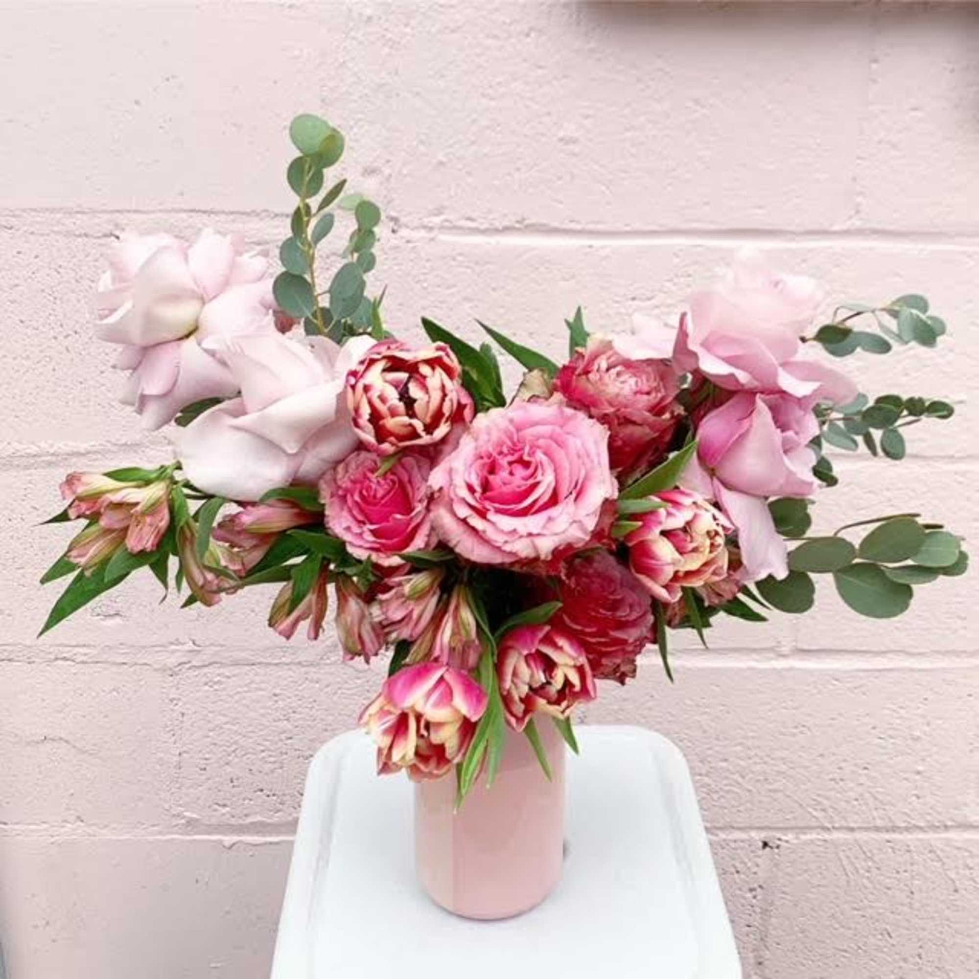 Surprise your sweetie with this pink flower goodness that lightly resembles a