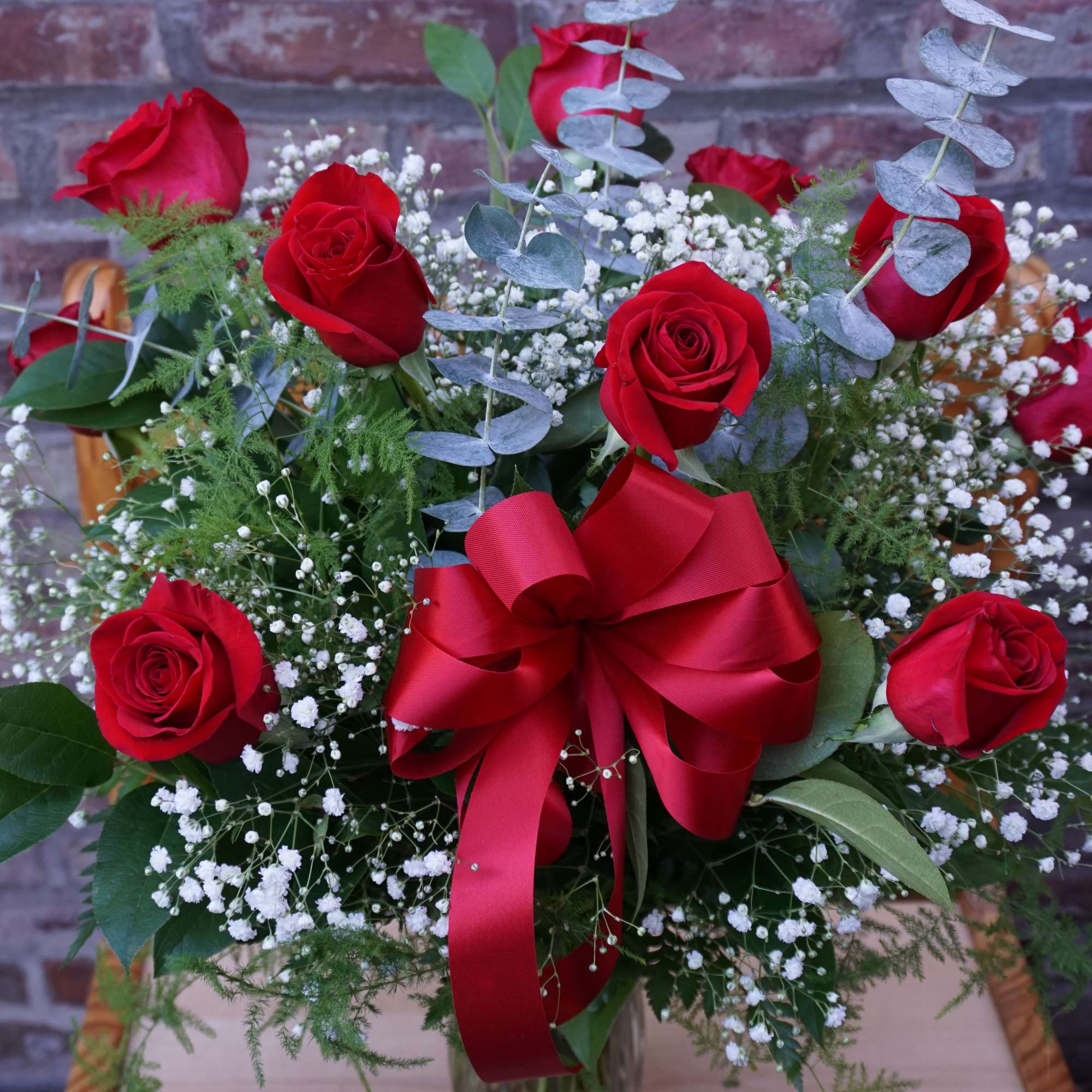 With these twelve roses, we wish you harmony &amp; completion  (