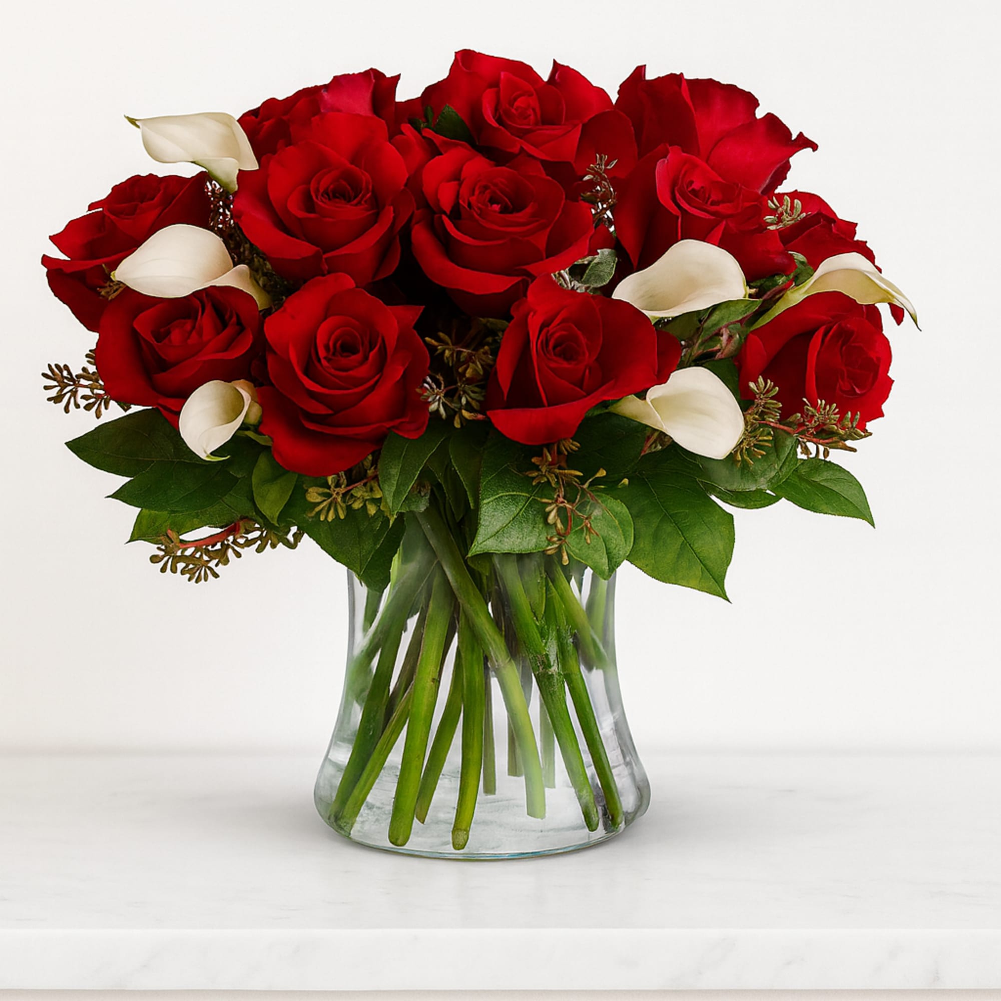 The look of love is charmingly reflected in this romantic array of