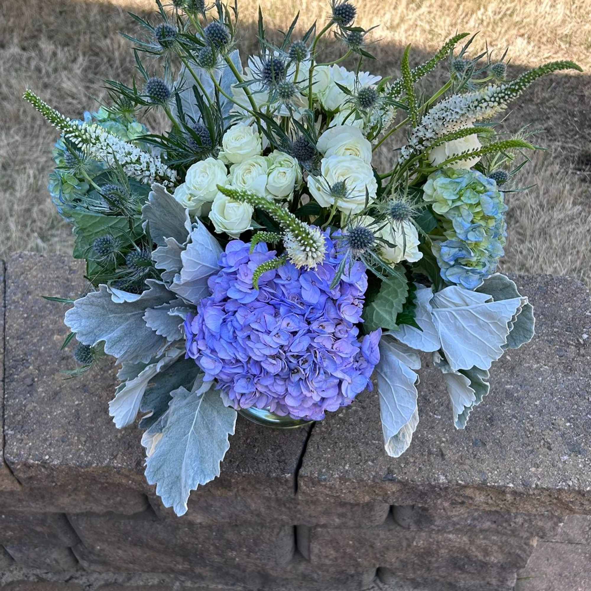 A beautiful Royal Blue Bouquet that adds a touch of elegance and