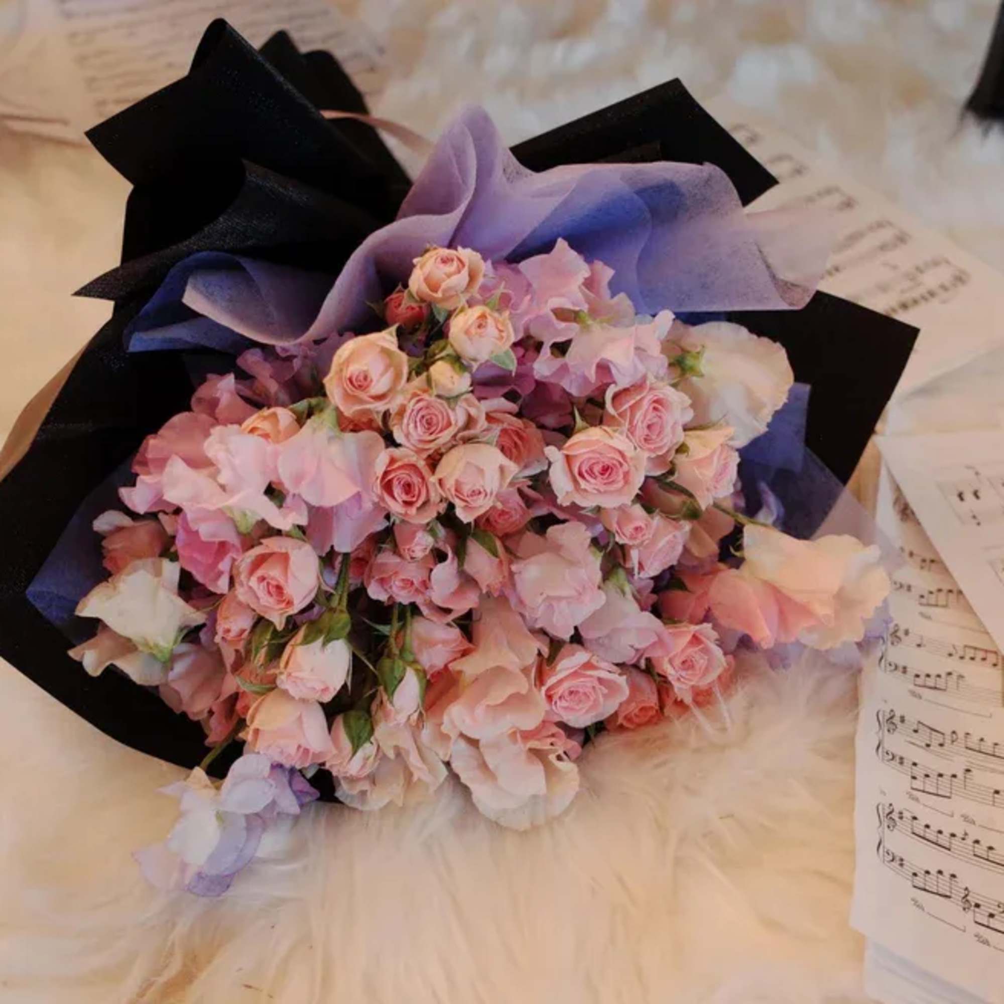 A symphony of soft petals and tender hues, Melody of Love captures