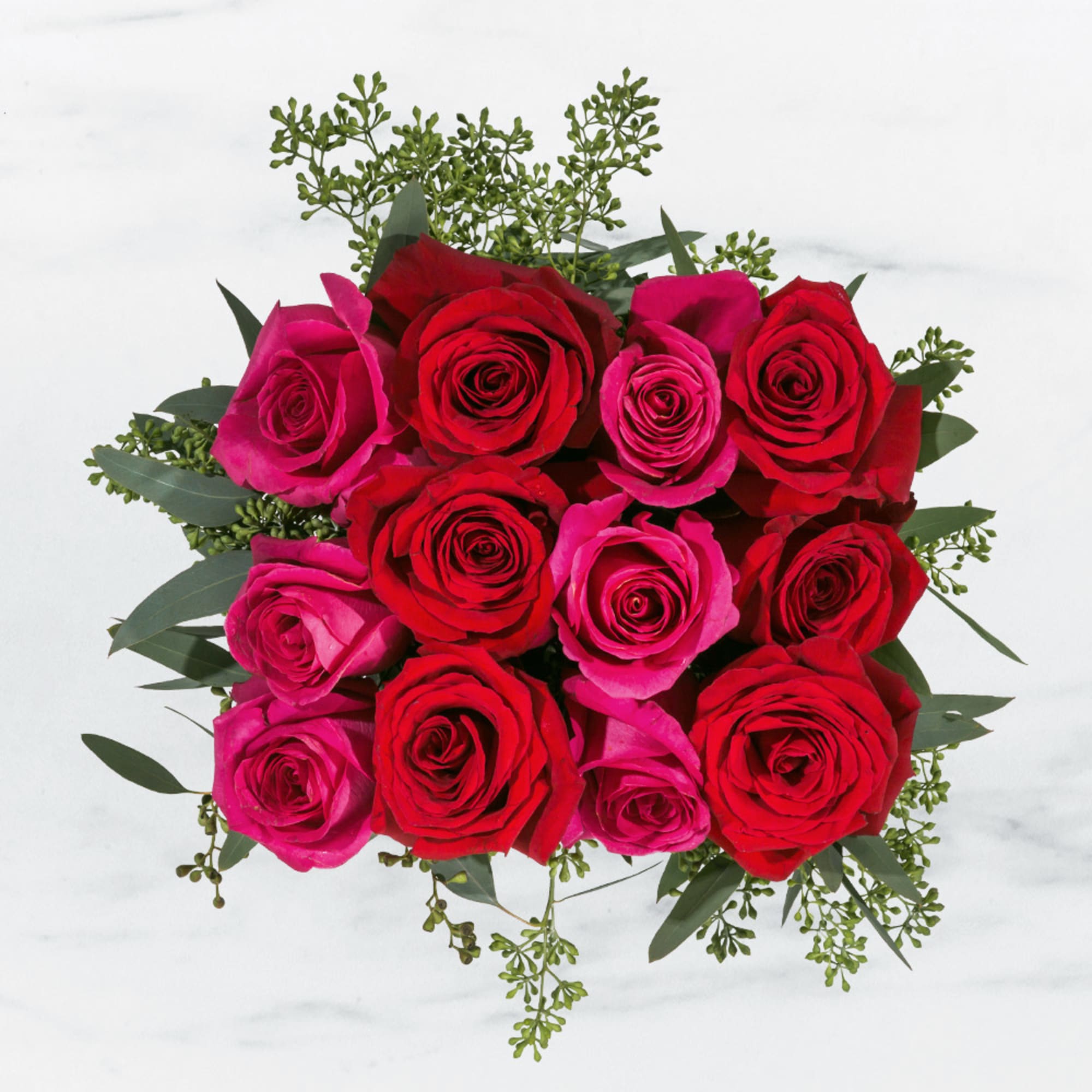 This rose combination is flirty, yet romantic. 

