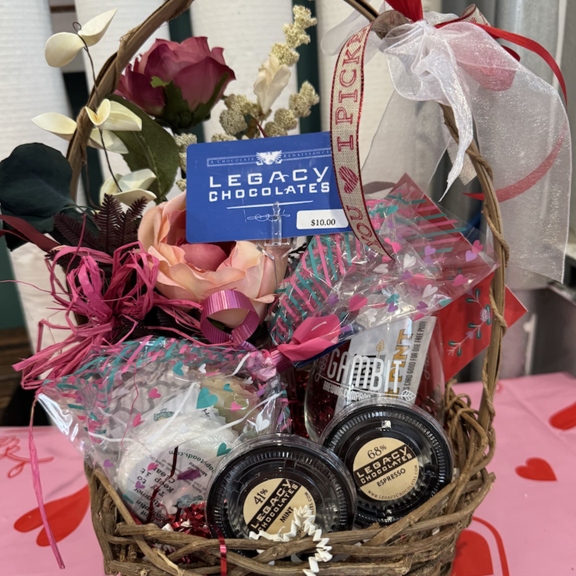 Something from all the Pioneer Endicott Vendors
$10.00 Wicker Basket Posies
$15.00 Flower arrangement