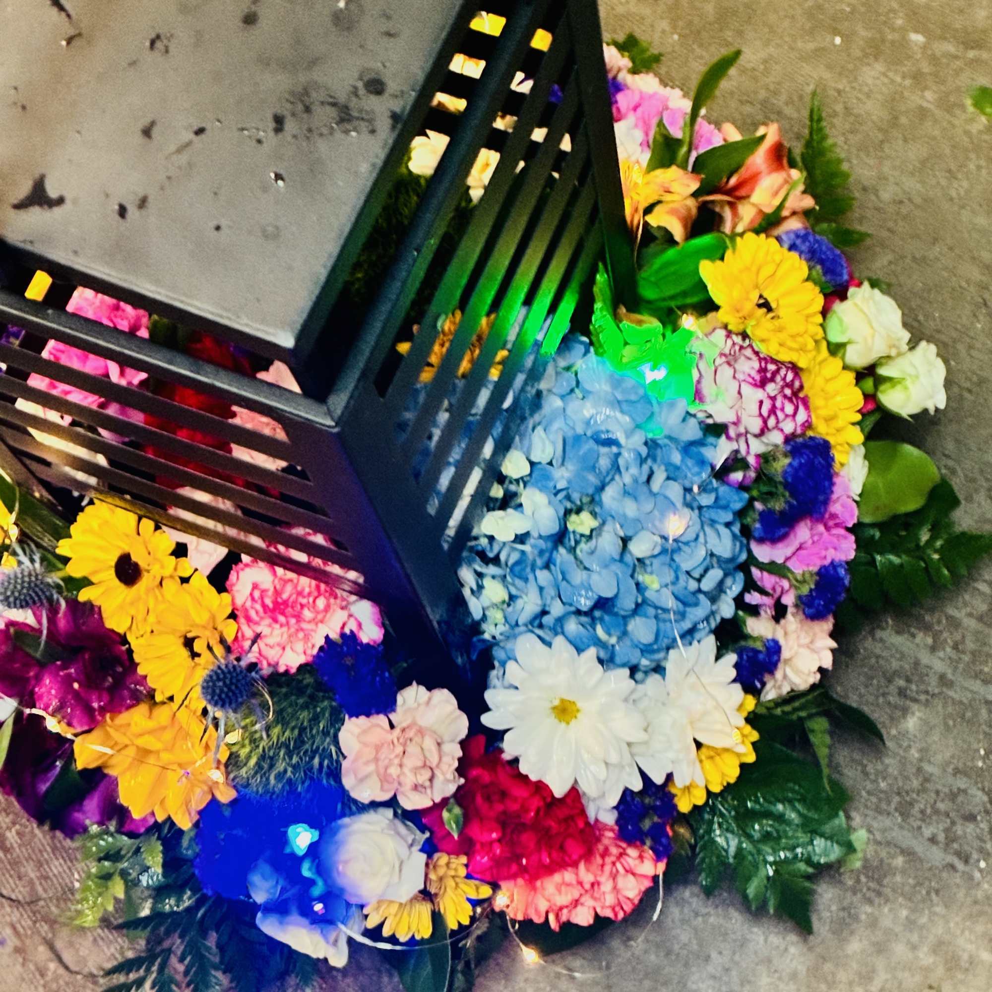 A unique flower arrangement designed to truly impress and excite anyone that