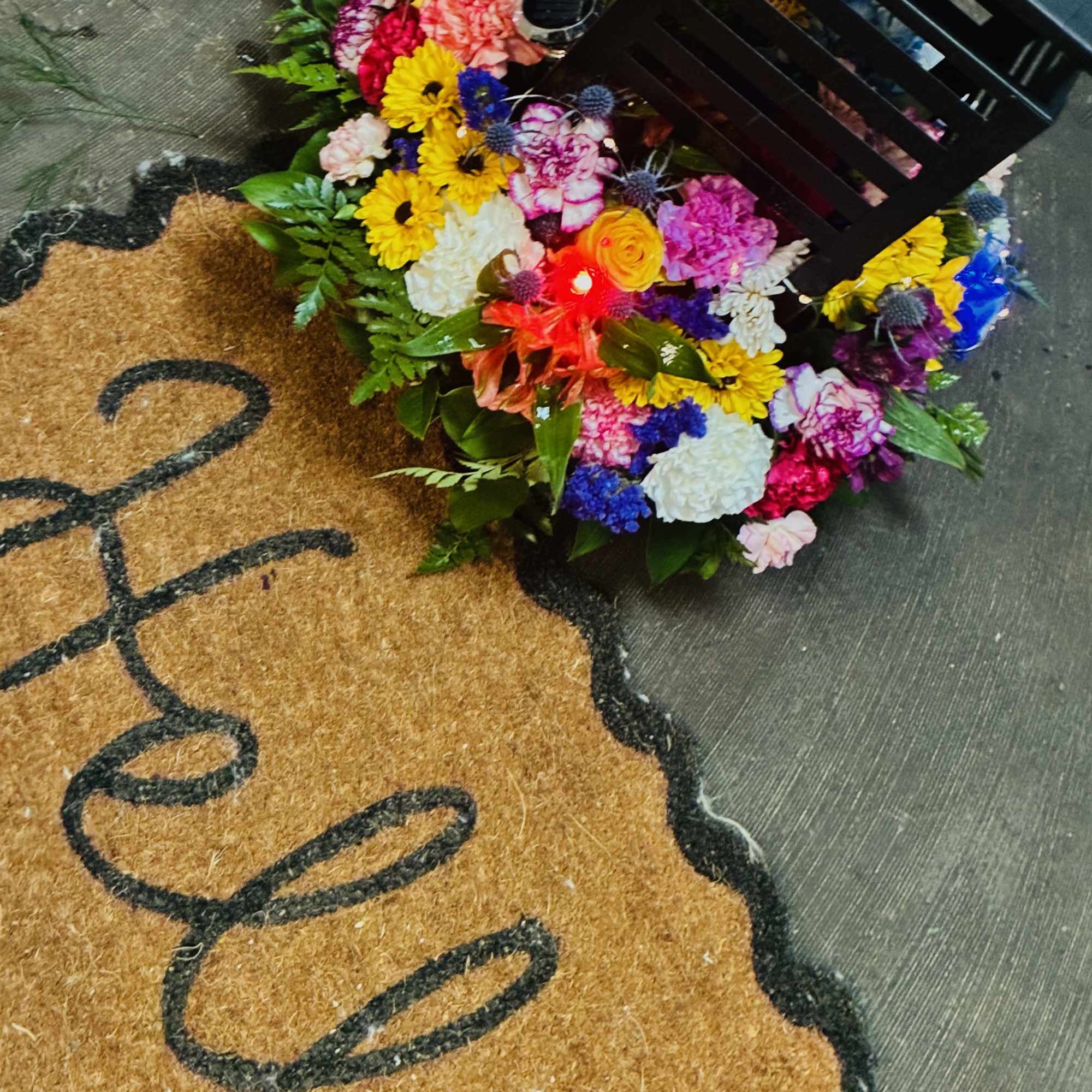 A unique flower arrangement designed to truly impress and excite anyone that