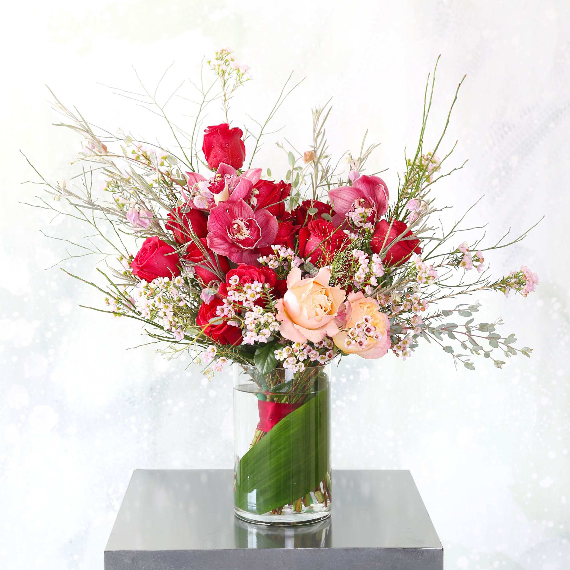 A modern touch of a traditional One &amp; a half dozen red