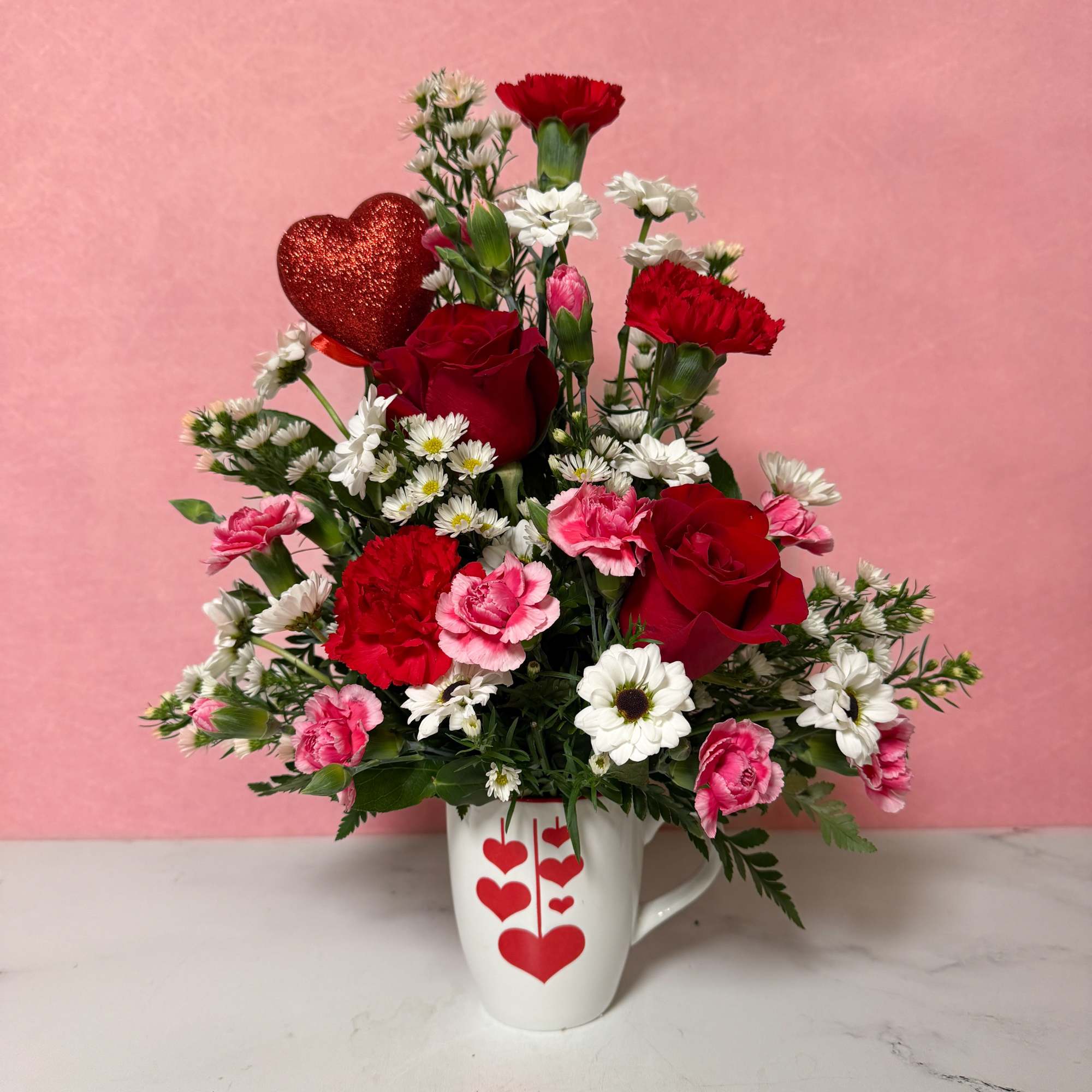 Our Mug of Love Bouquet is the perfect gift that keeps on