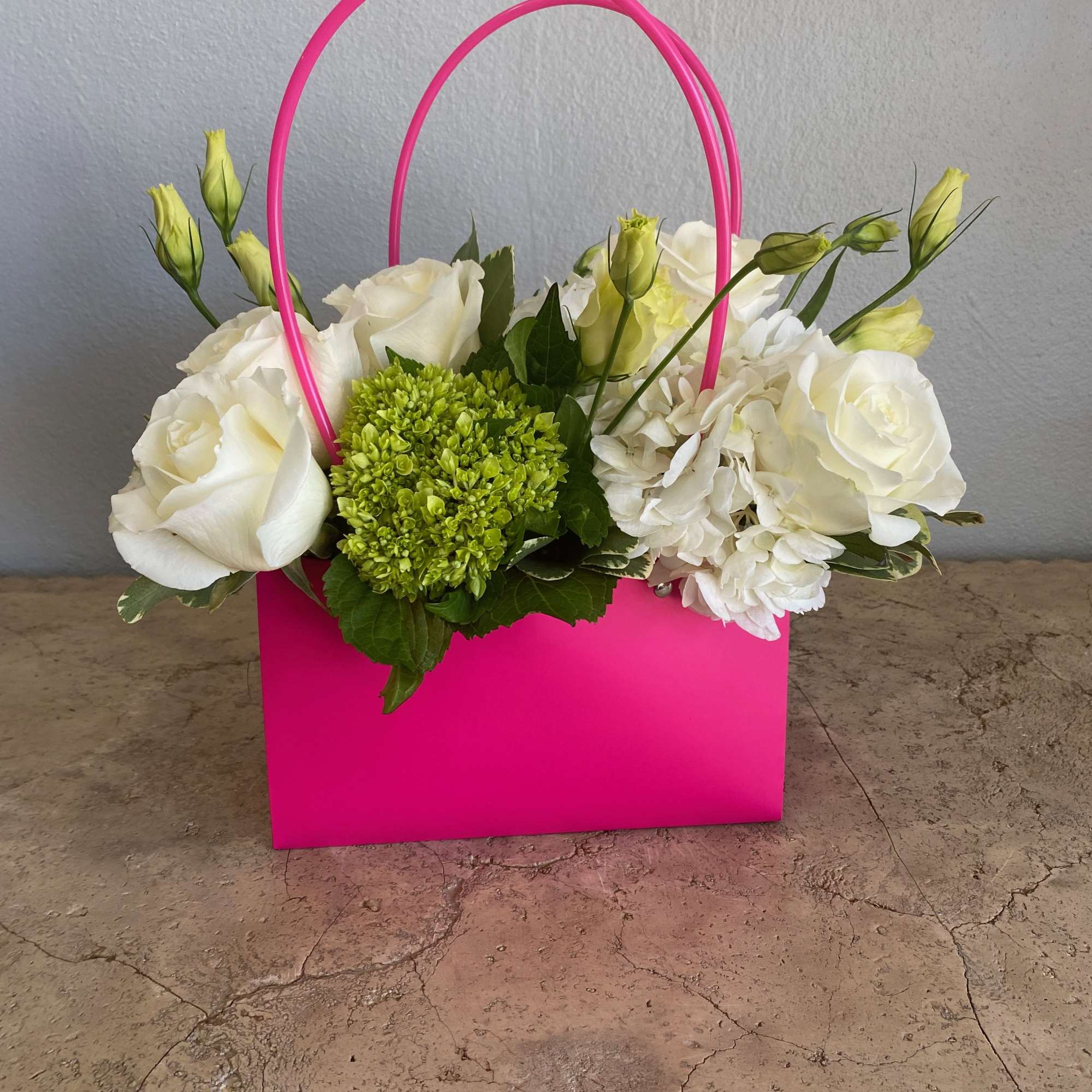 With vibrant colors like oranges, blues, yellows.. in a water proof bag.