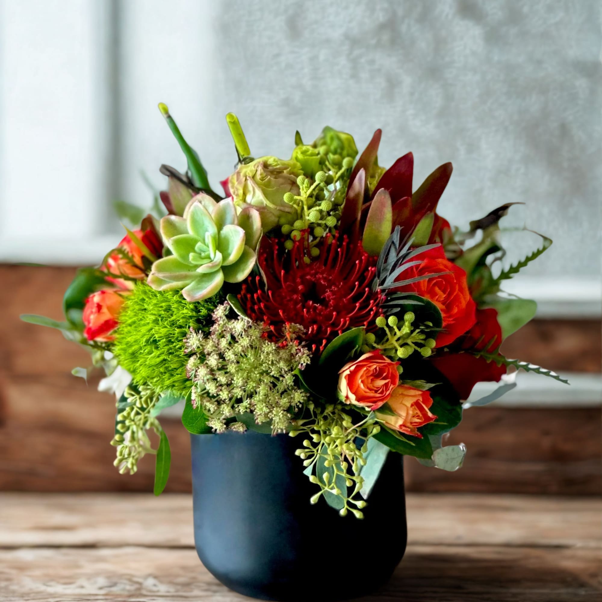Maya Arrangement by My Blooming Business
Bold. Vibrant. Unforgettable. The Maya Arrangement is