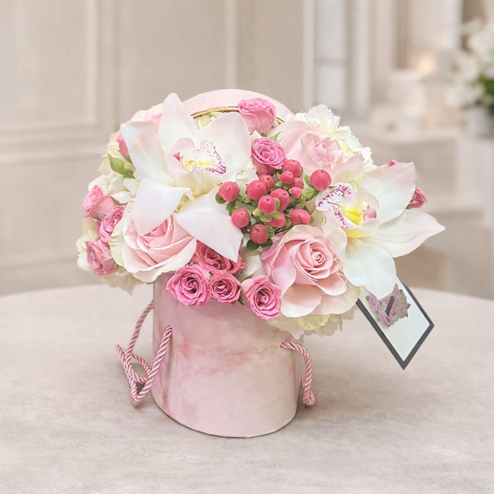 Sweet, elegant, and thoughtfully designed, the Little Love Mini Hat Box is