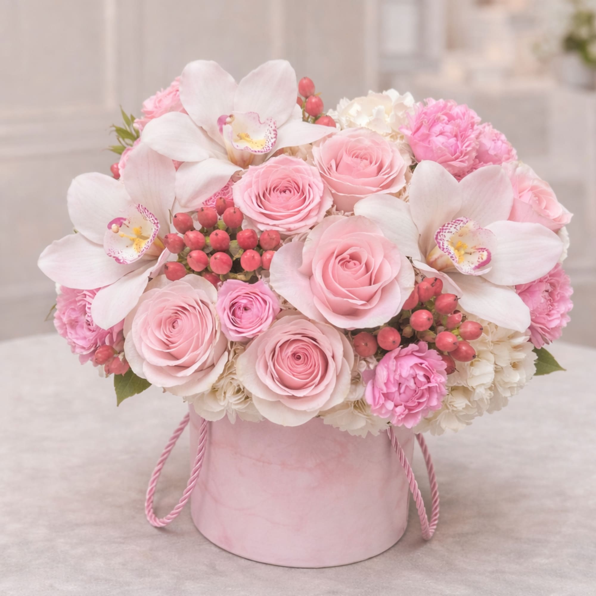 Sweet, elegant, and thoughtfully designed, the Little Love Mini Hat Box is