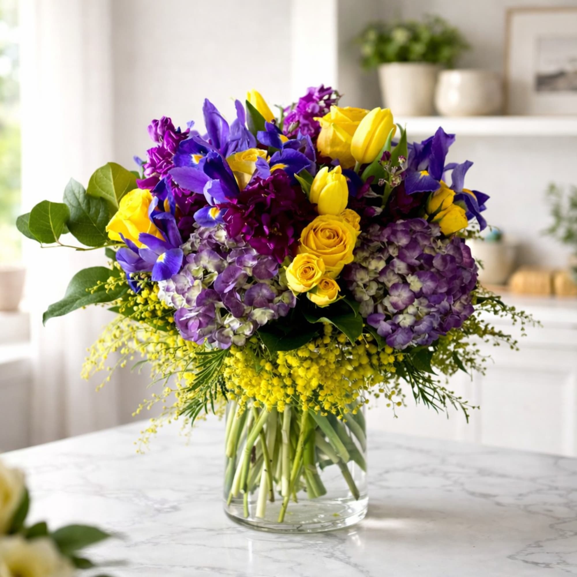 At My Blooming Business We Love LA!! 
The I Love LA arrangement