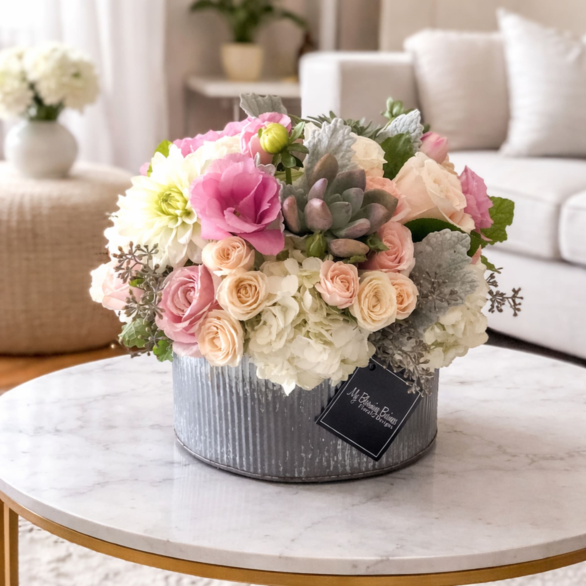 Vintage Charm Arrangement by My Blooming Business

Timeless elegance meets rustic beauty in