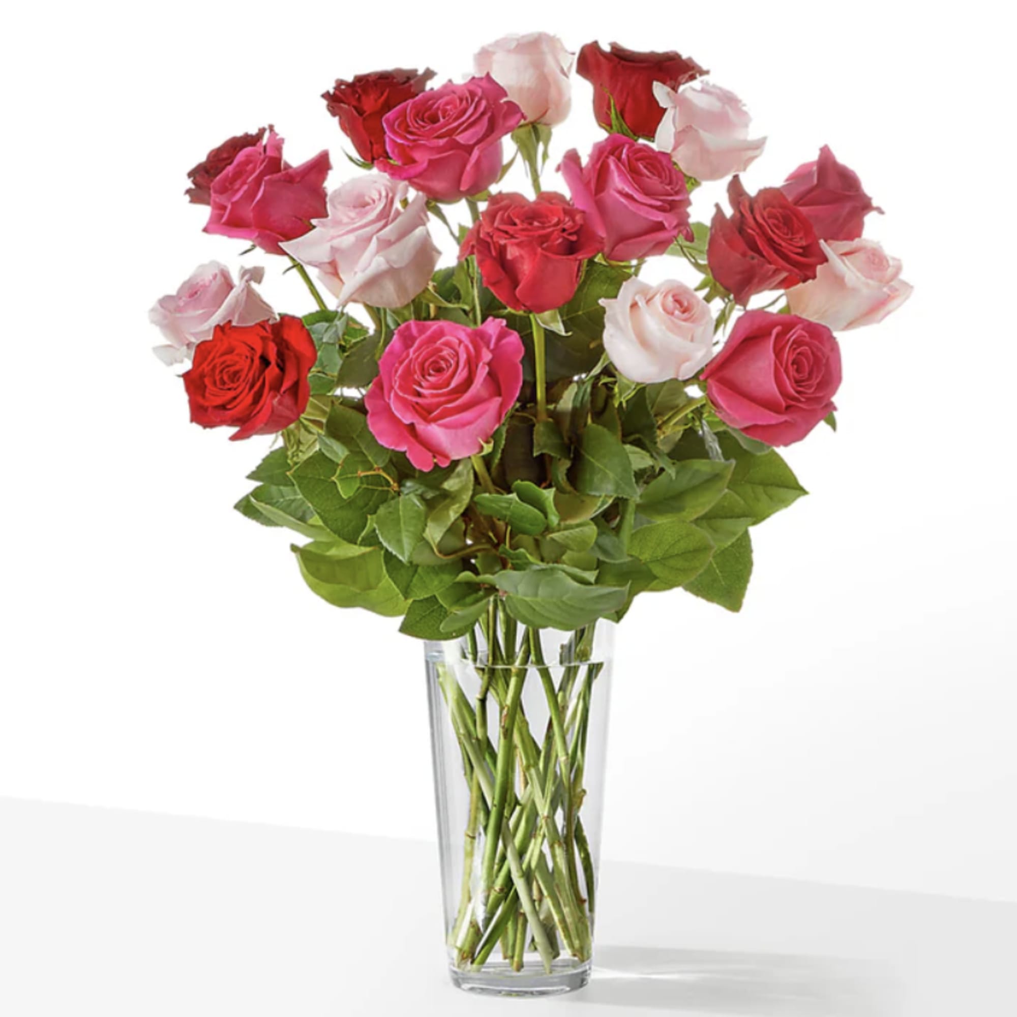 Ros&eacute; Romance Arrangement is a beautiful mix of premium roses in shades