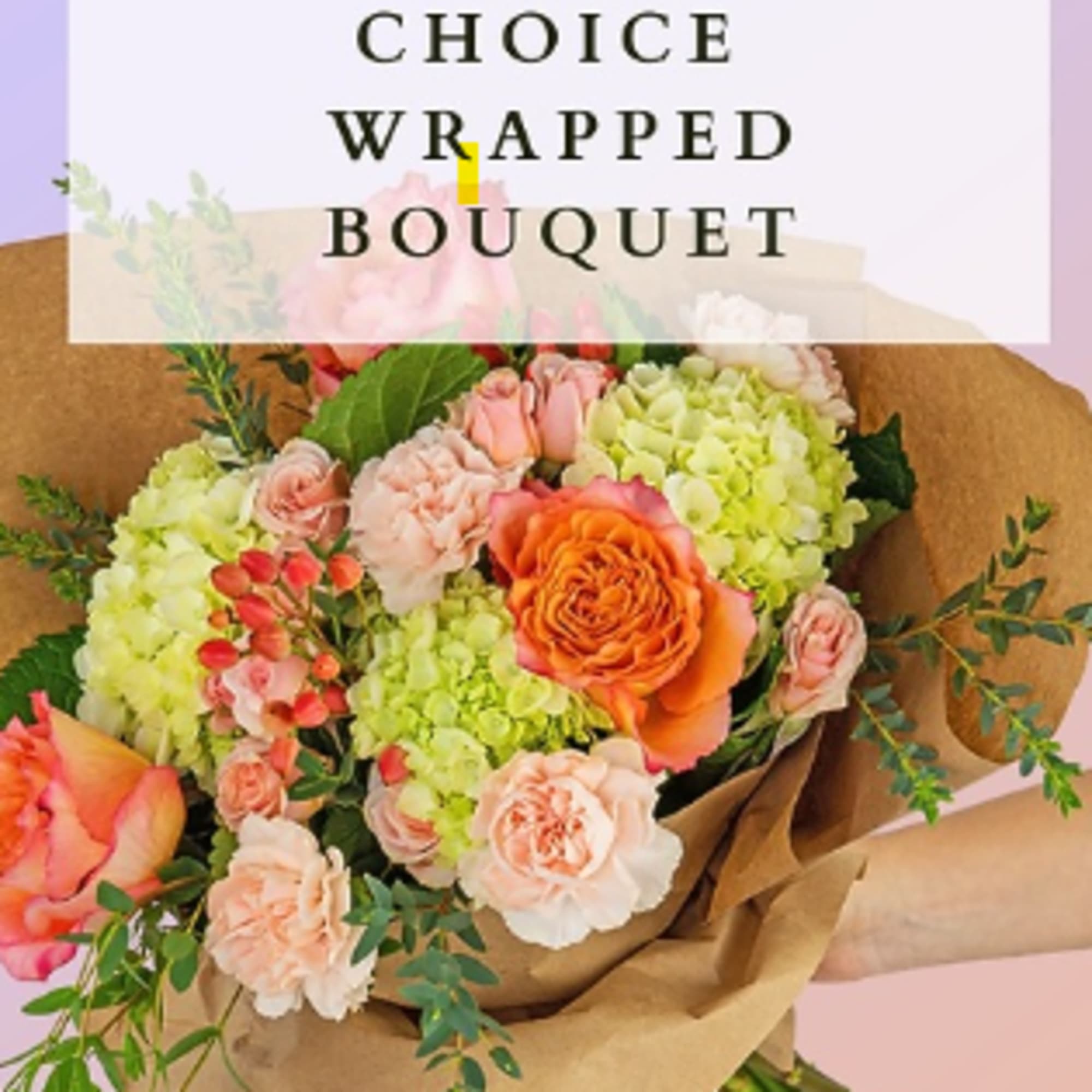 We will be offering ready to go wrapped bouquets.  Designer Choice