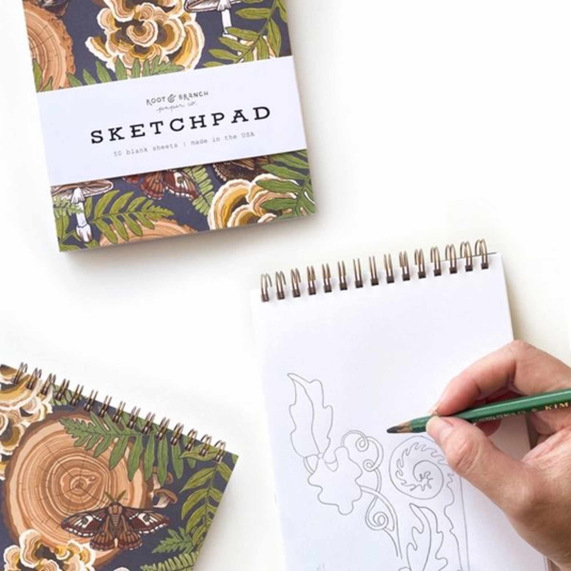 Root &amp; Branch&rsquo;s gold spiral-bound notebooks are everything you need in a