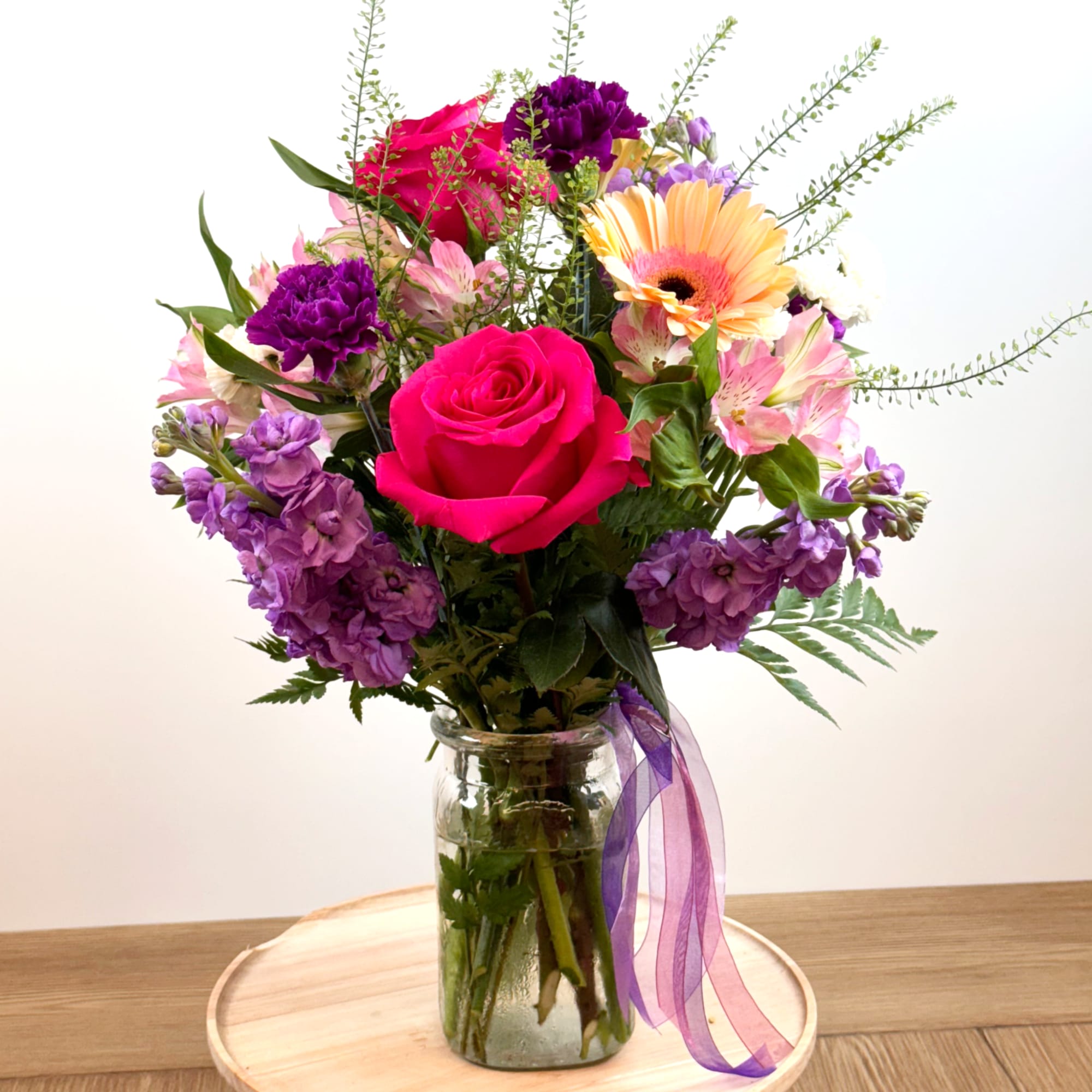Brighten someone&rsquo;s day with this beautiful array of seasonal flowers, perfect for