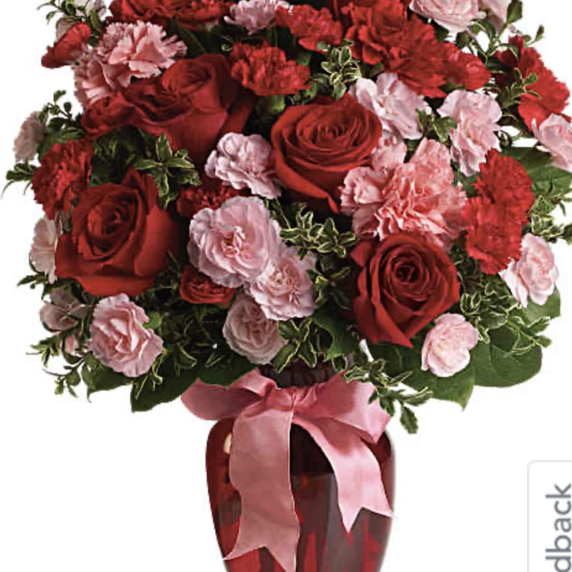 Fan the flames of love with this sizzling array of red roses