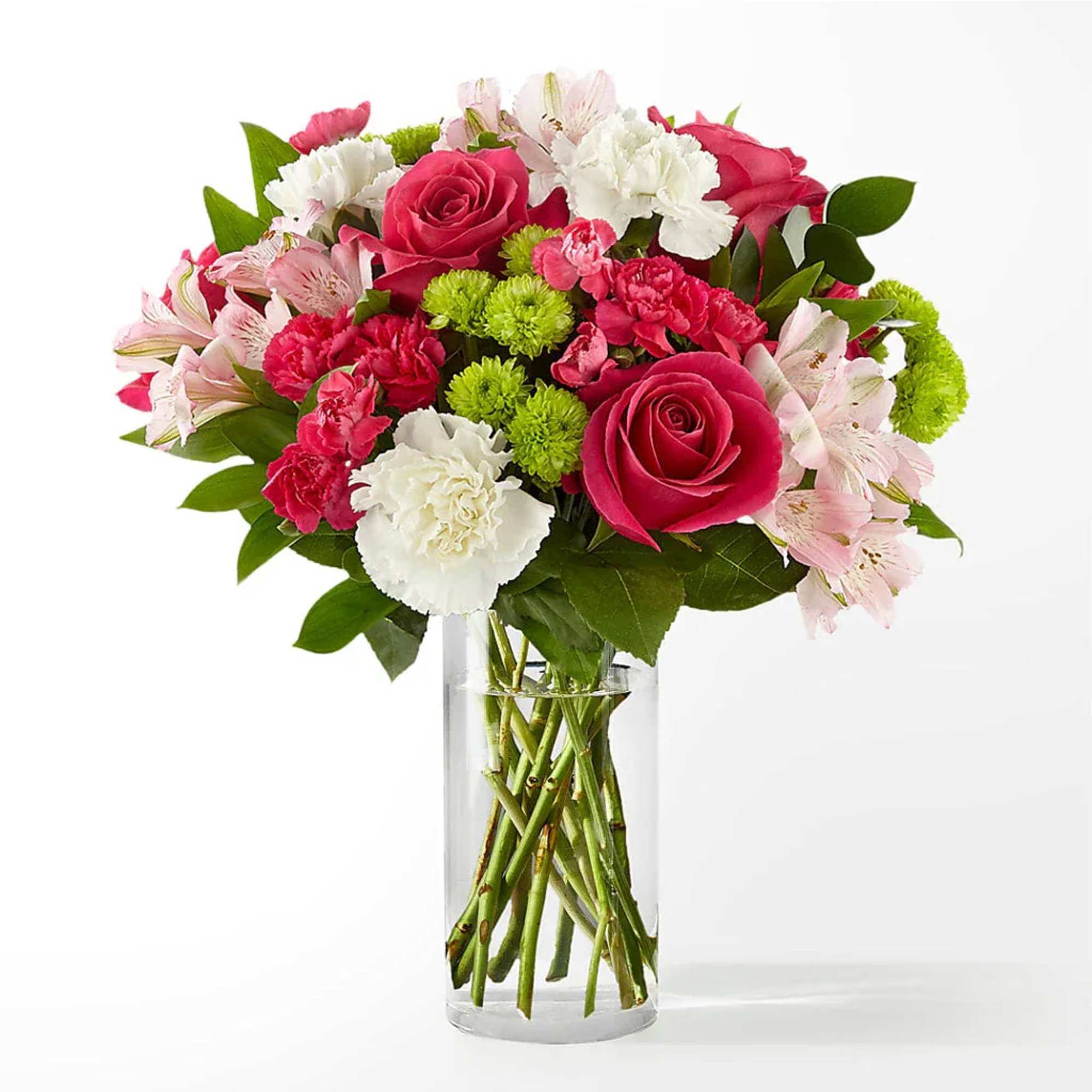 The true beauty of this bouquet is within the sweet colors of