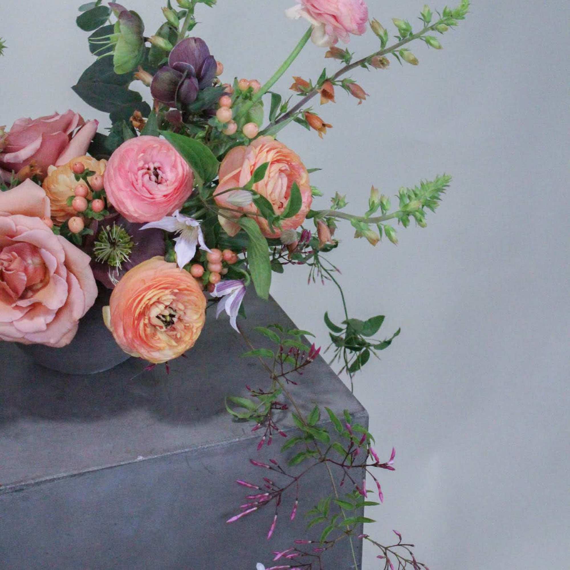 Lush, low and sprawling centerpiece great for elevating any table. Order multiples