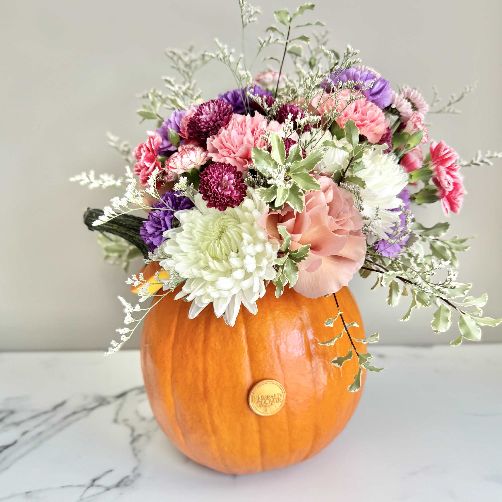 Combine your Flower Power with Pumpkin Power with this wonderful, dare we