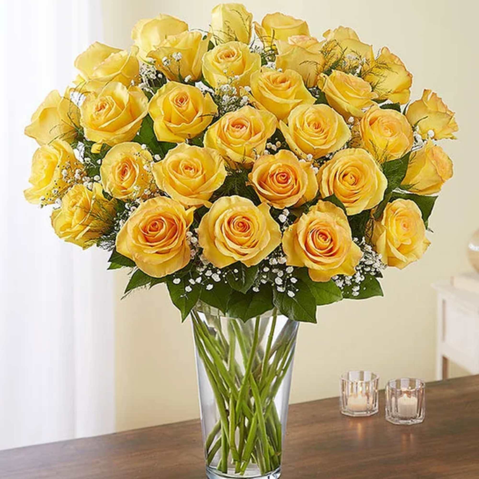 Our sunny yellow roses are an elegant surprise for someone who brings