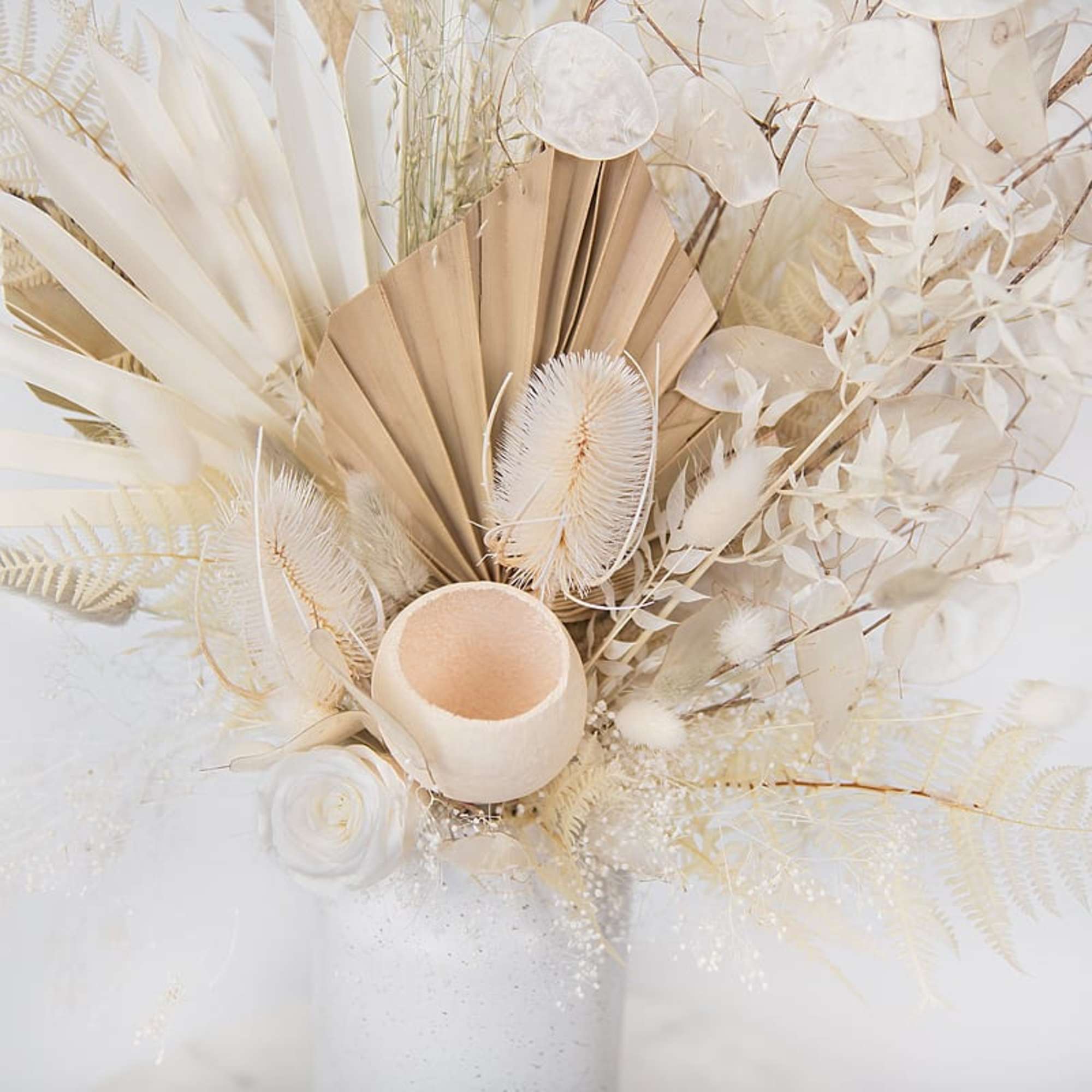 This all dried floral arrangement will last you forever and ever! Designed