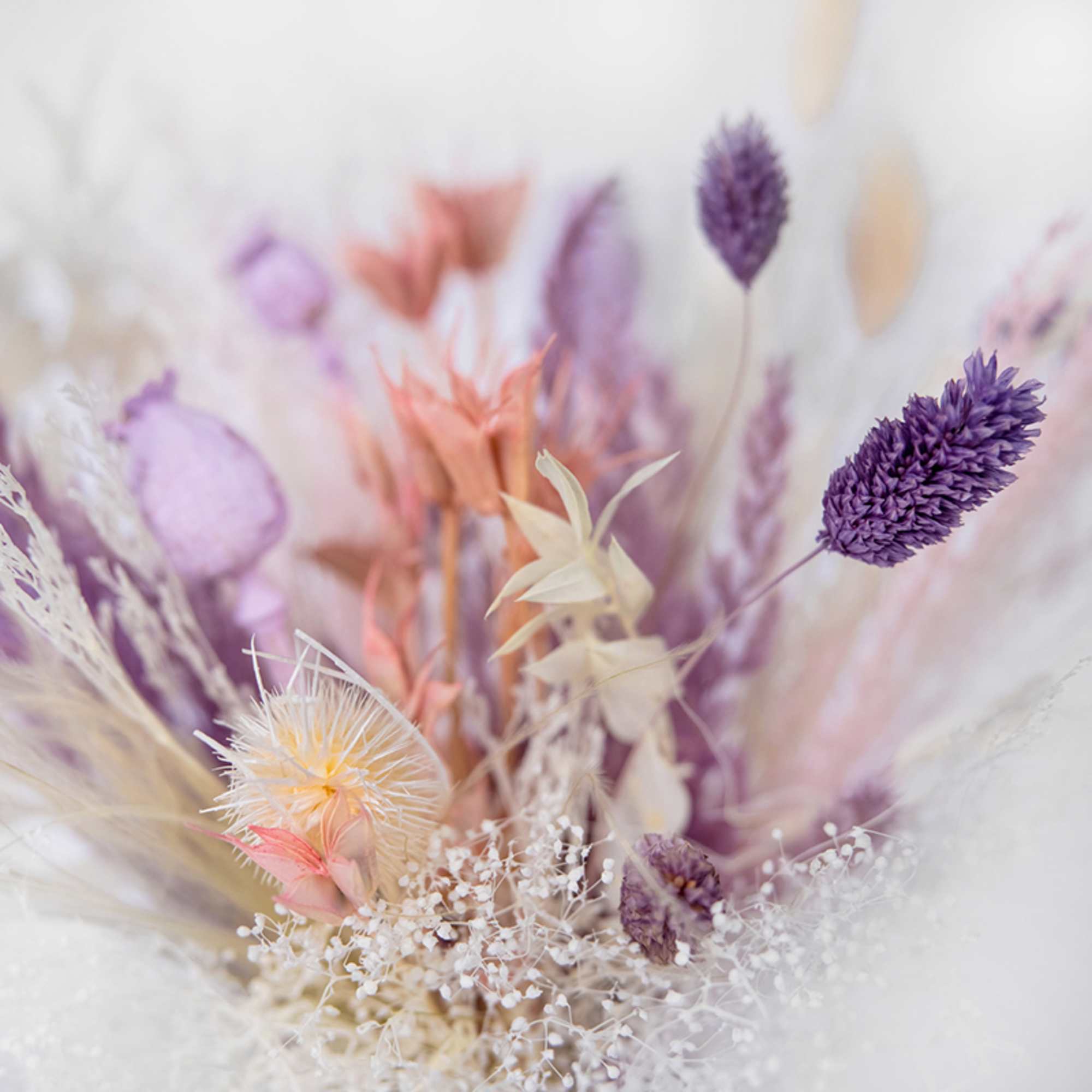 Inspiring arrangement of florals to last all year long.
Featuring: Premium preserved florals