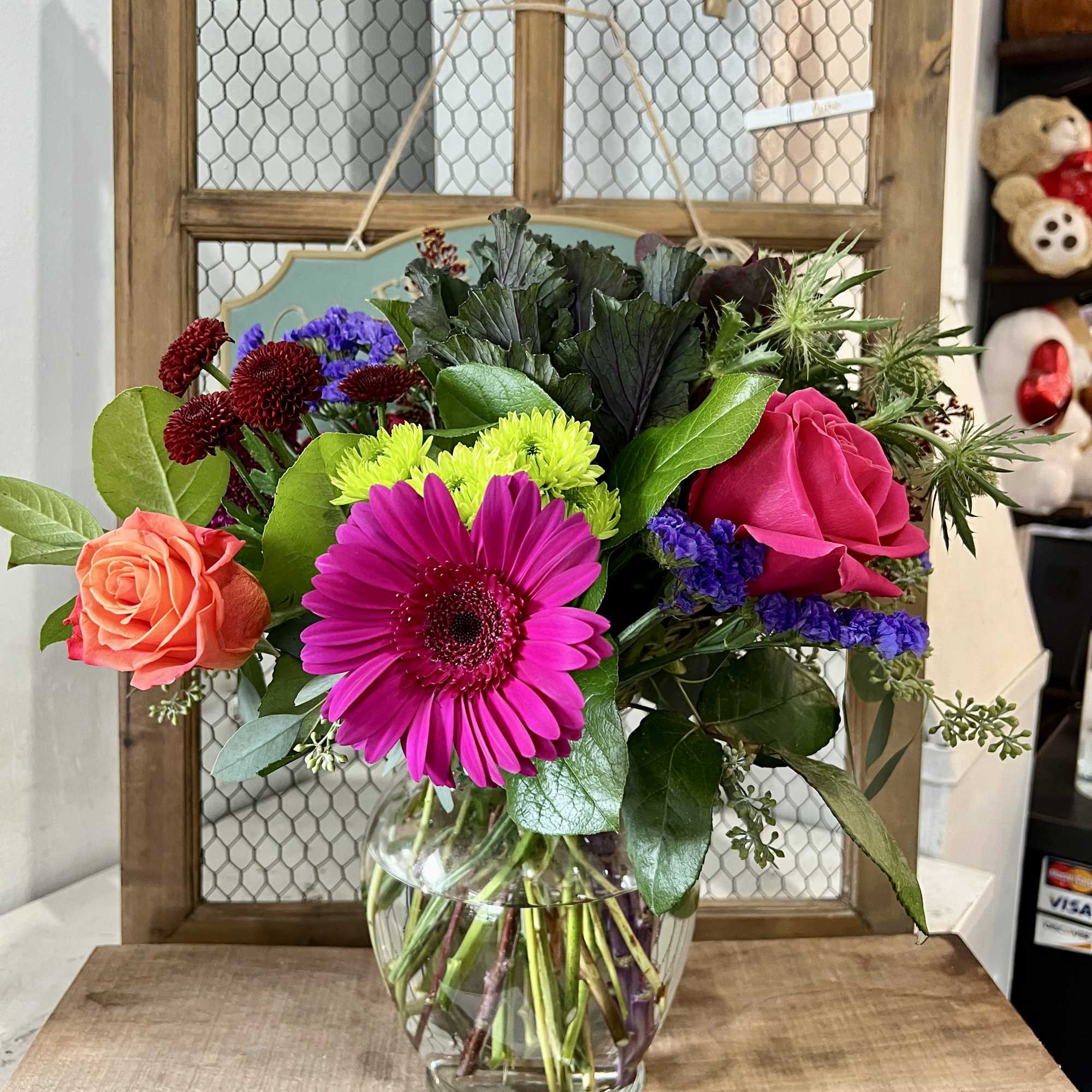 Let's fall into fall with this stunning arrangement...