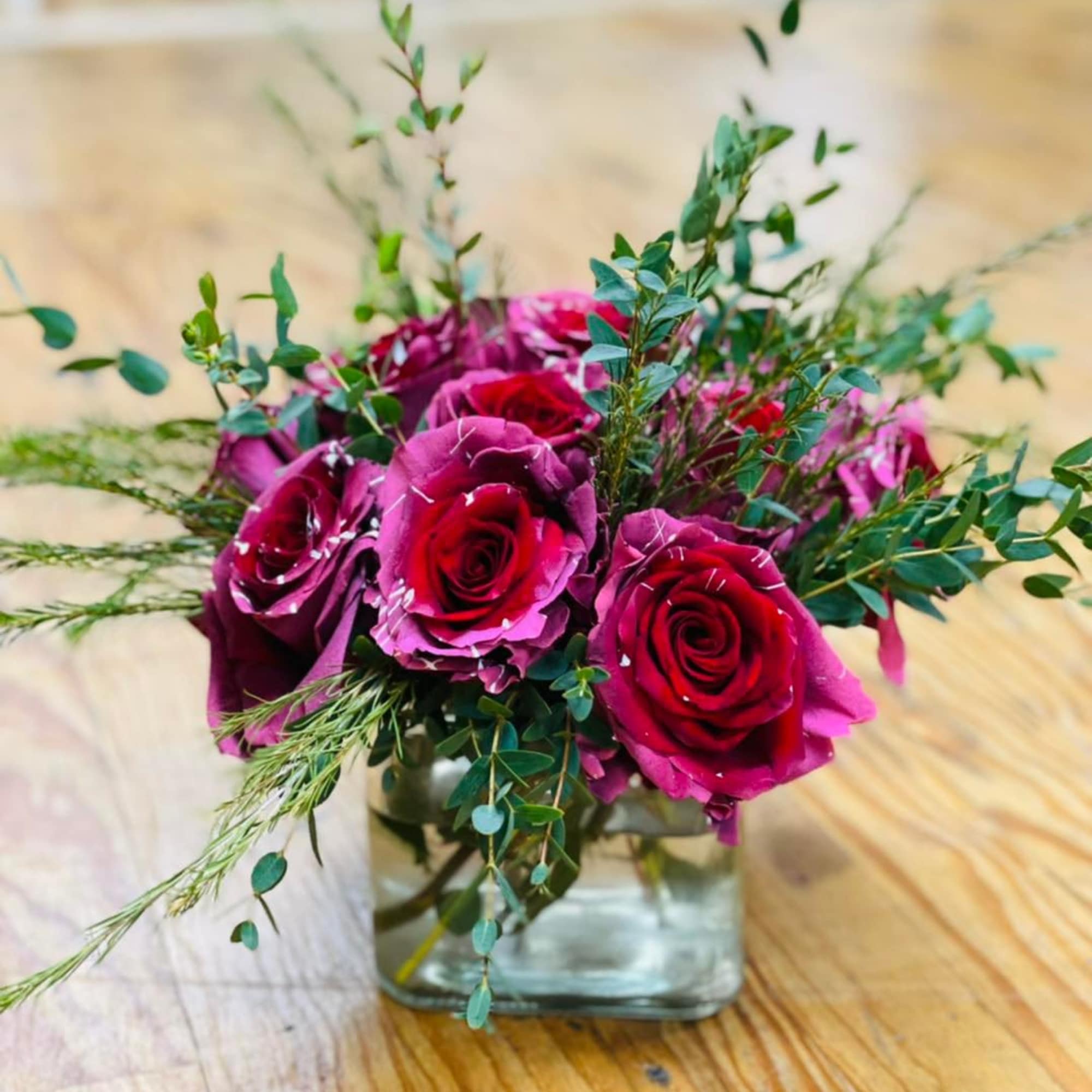 A petite 3 rose gift is a perfect little "thinking of you"