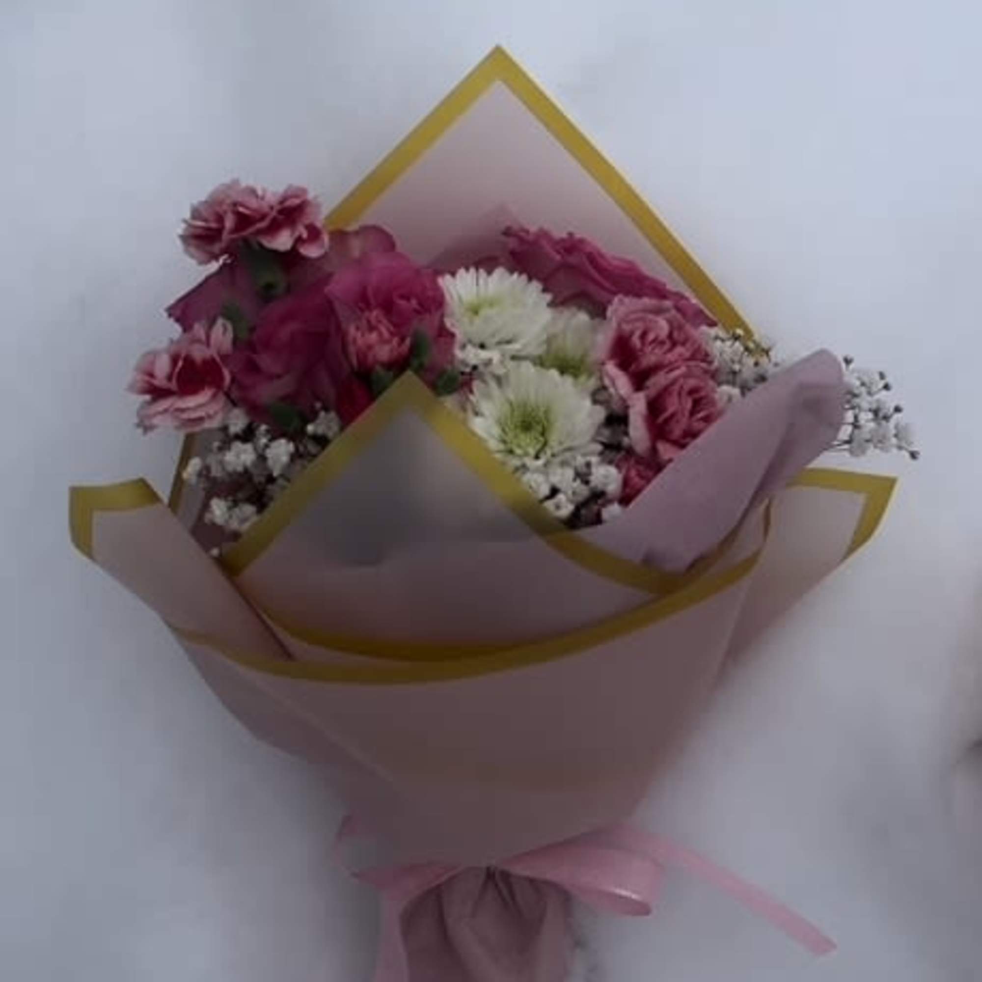 A sweet bundle of blooms perfectly picked for Valentine's Day.  A